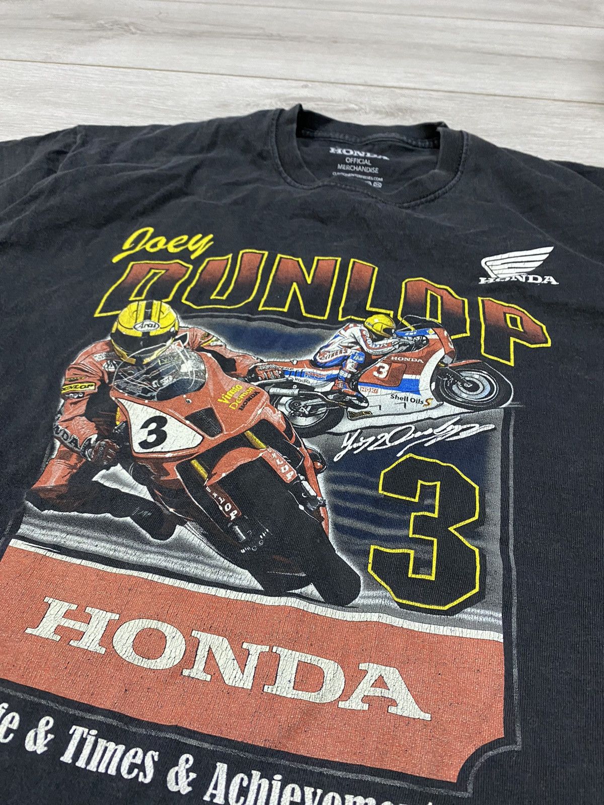 Honda Honda Dunlop Isle of Man vintage t-shirt Size US XL / EU 56 / 4 - 4 Thumbnail