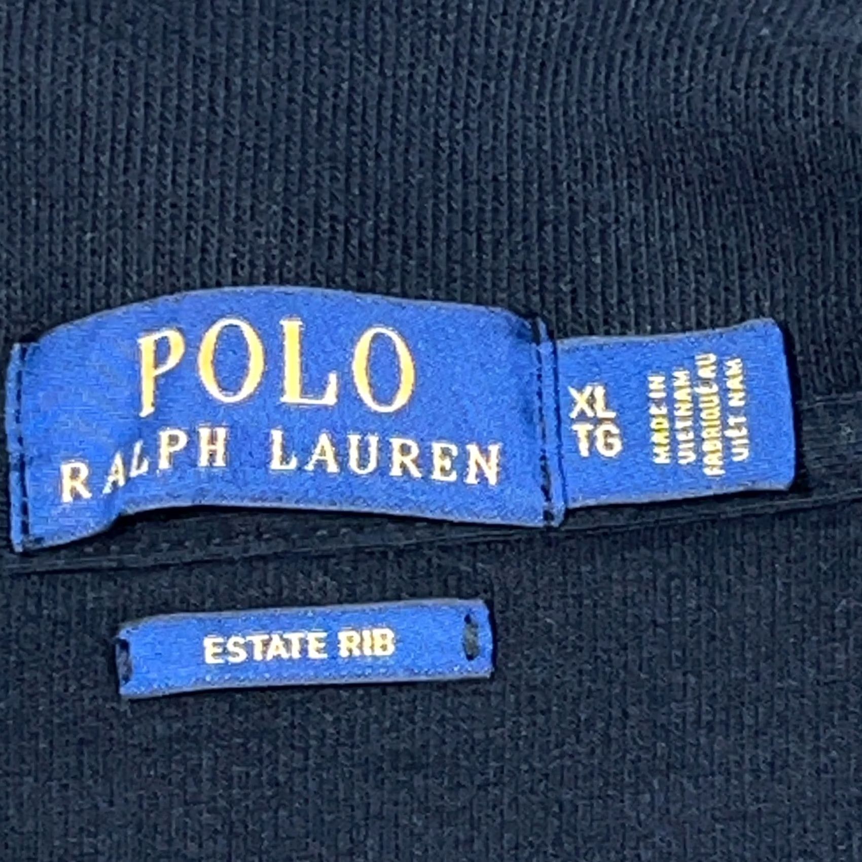 Polo Ralph Lauren Polo Ralph Lauren Sweater Mens XL Black Men Pullover Quarter Zip Estate Rib Flesh Size US XL / EU 56 / 4 - 3 Thumbnail