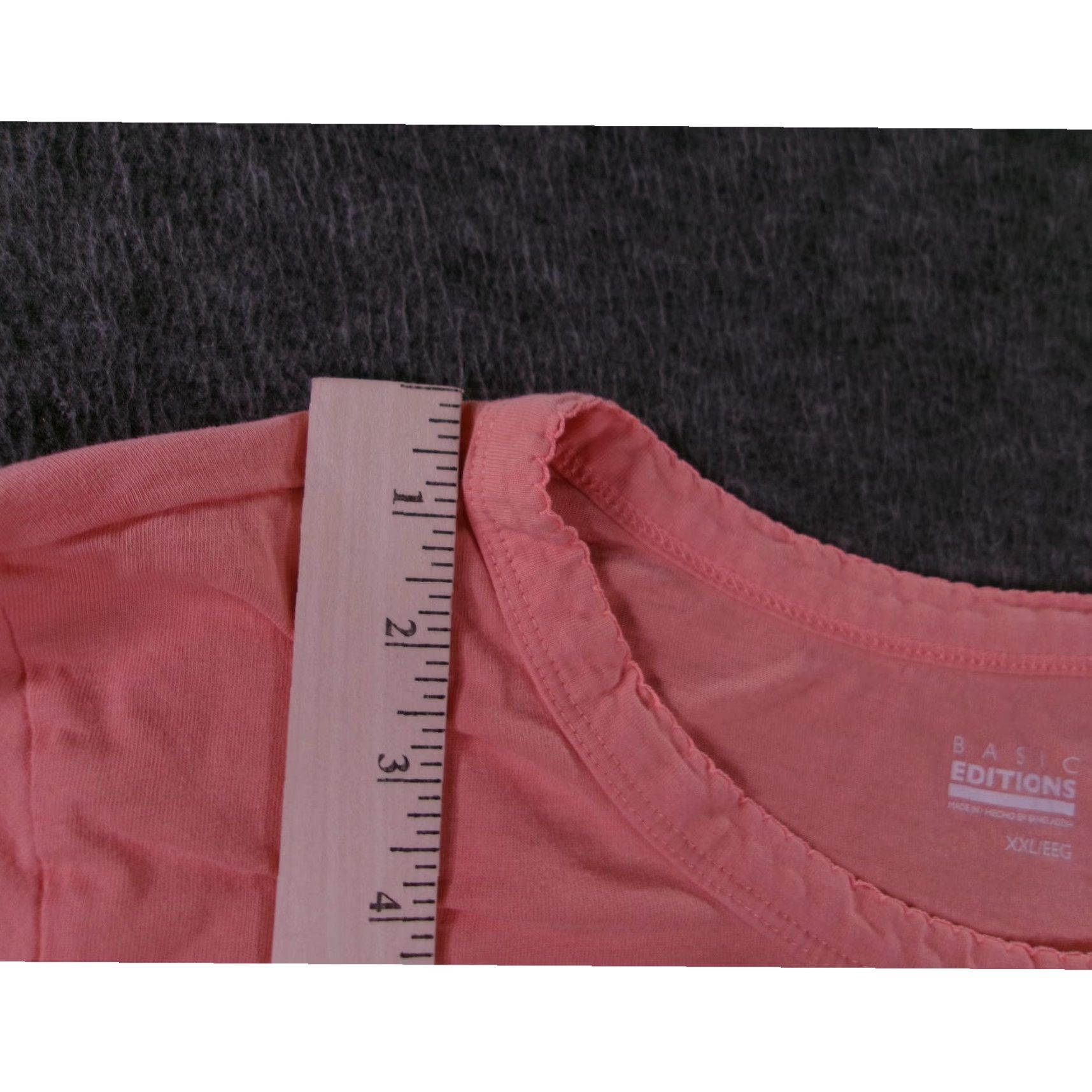 Basic Editions VINTAGE Basic Editions Women's Blouse 2XL Pink Ruffle Cuffs Casual Summer Officewear Size XXL / US 16-18 / IT 52-54 - 6 Thumbnail