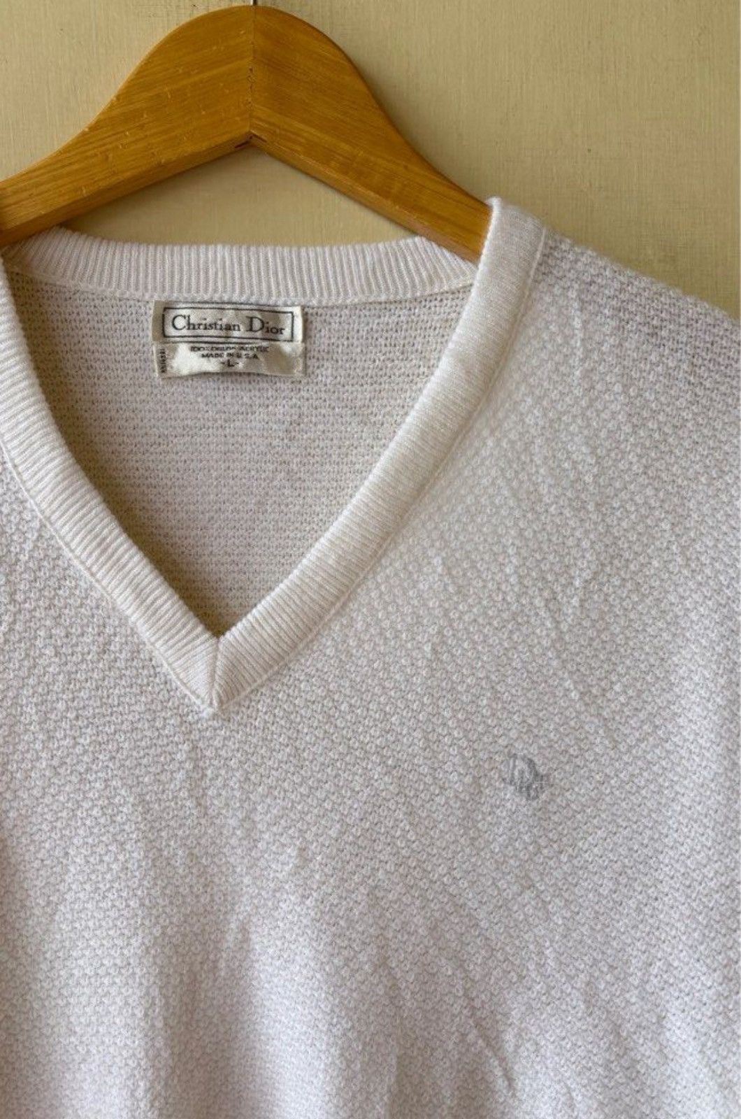 Christian Dior Monsieur Christian Dior V neck Sweatshirt Size US L / EU 52-54 / 3 - 2 Thumbnail