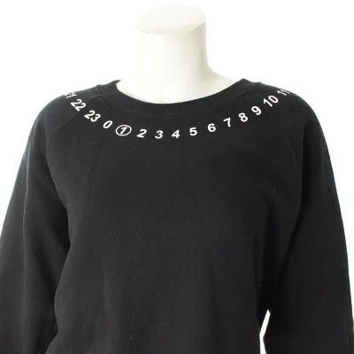Maison Margiela oc11z1225 Logo Sweatshirt in Black Size S / US 4 / IT 40 - 4 Thumbnail