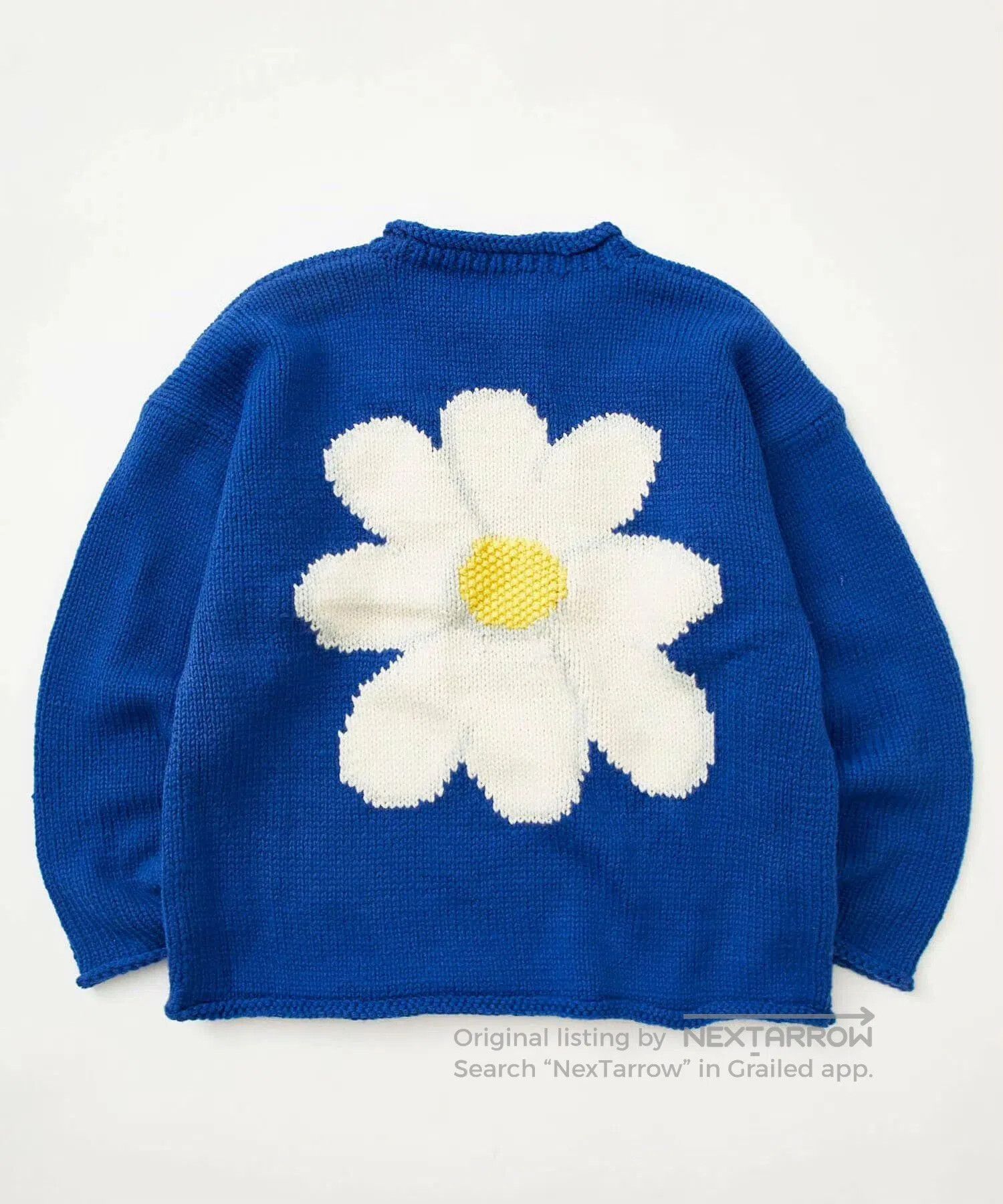 Japanese Brand Blue Daisy Sweater for Fall and Winter. Size M / US 6-8 / IT 42-44 - 6 Thumbnail