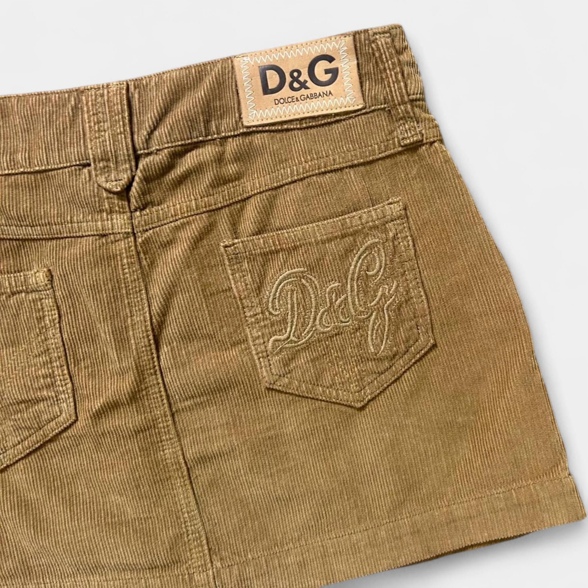 Dolce & Gabbana Dolce & Gabbana Corduroy Skirt Size 26" / US 2 / IT 38 - 5 Thumbnail