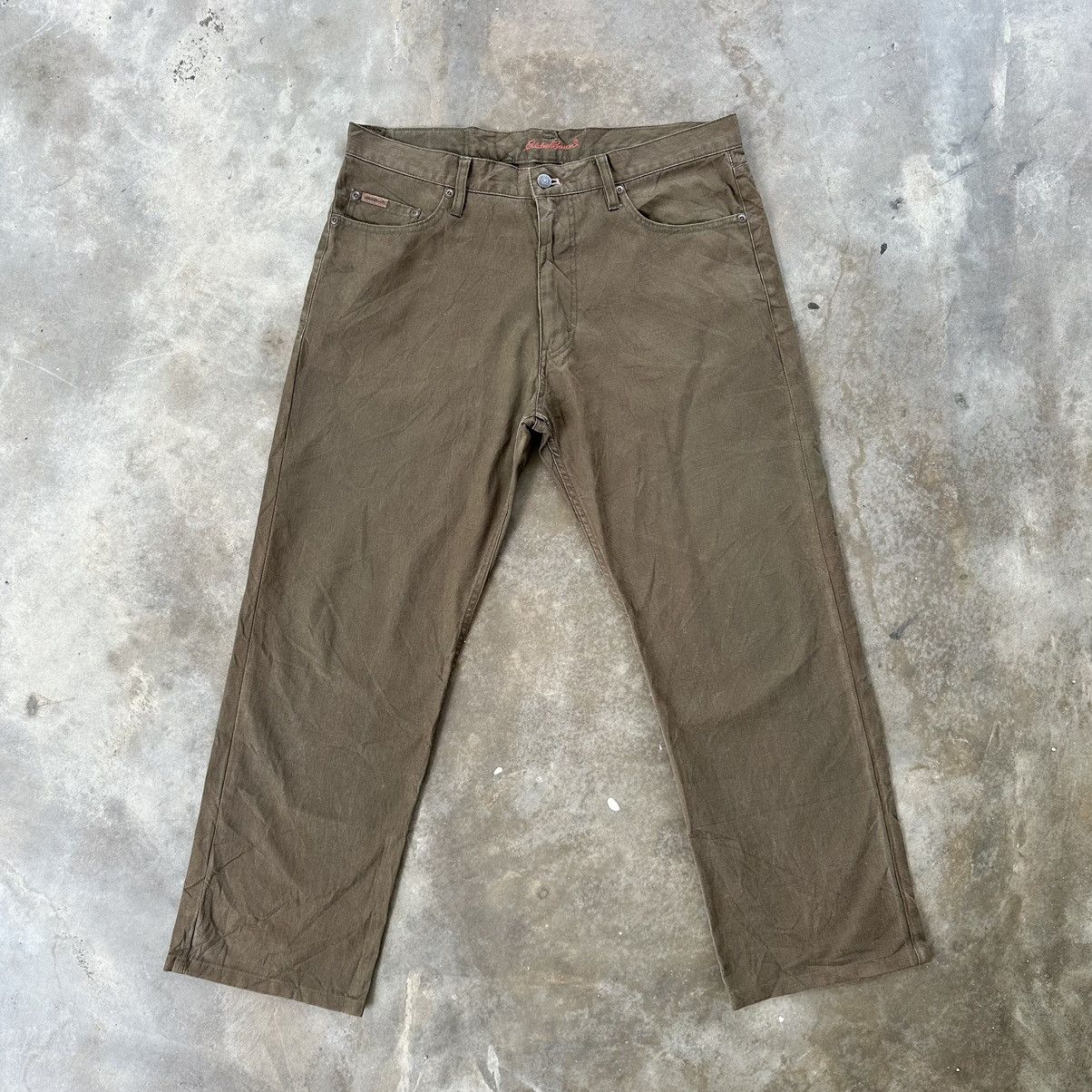 Eddie Bauer × Vintage Vintage Eddie Bauer Straight Cut Casual Trousers Pants Size US 36 / EU 52 - 1 Thumbnail