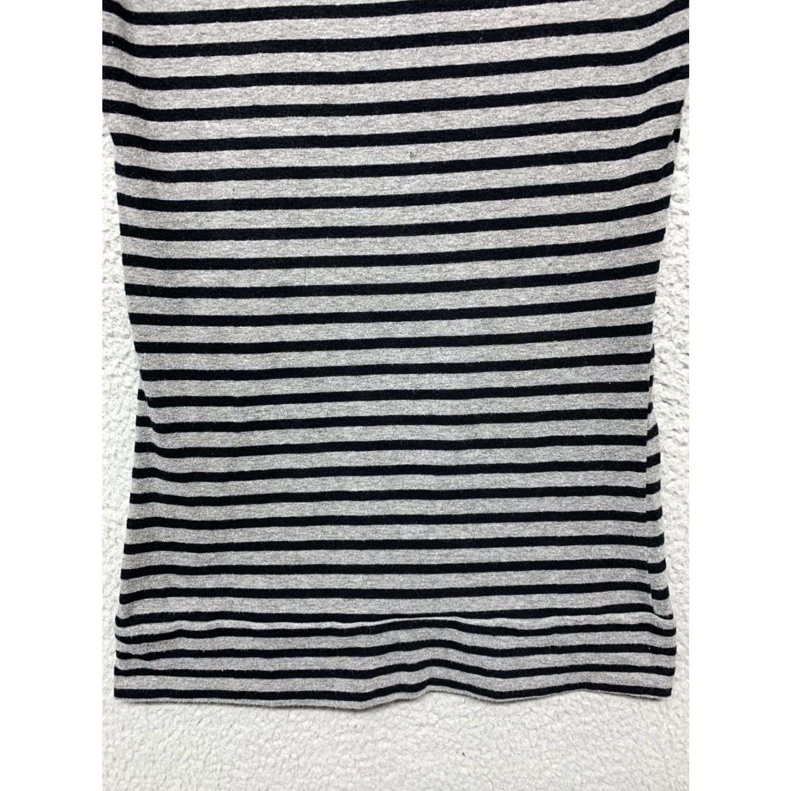 Vintage POOF Women’s Top Size M Gray Black Full Length Sleeves Button Stretch Knit Blended Fabric Long Sleeve Tee Womens Size M / US 6-8 / IT 42-44 - 6 Thumbnail
