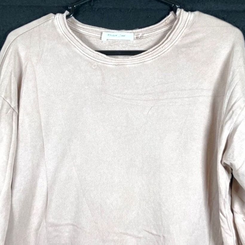 Vintage Mustard Seed Sweatshirt Tan Oversized Long Sleeve Pullover S Athletic Womens Crew Neck Casual Activewear Stretch Jersey Knit Regular 1 Size S / US 4 / IT 40 - 2 Thumbnail