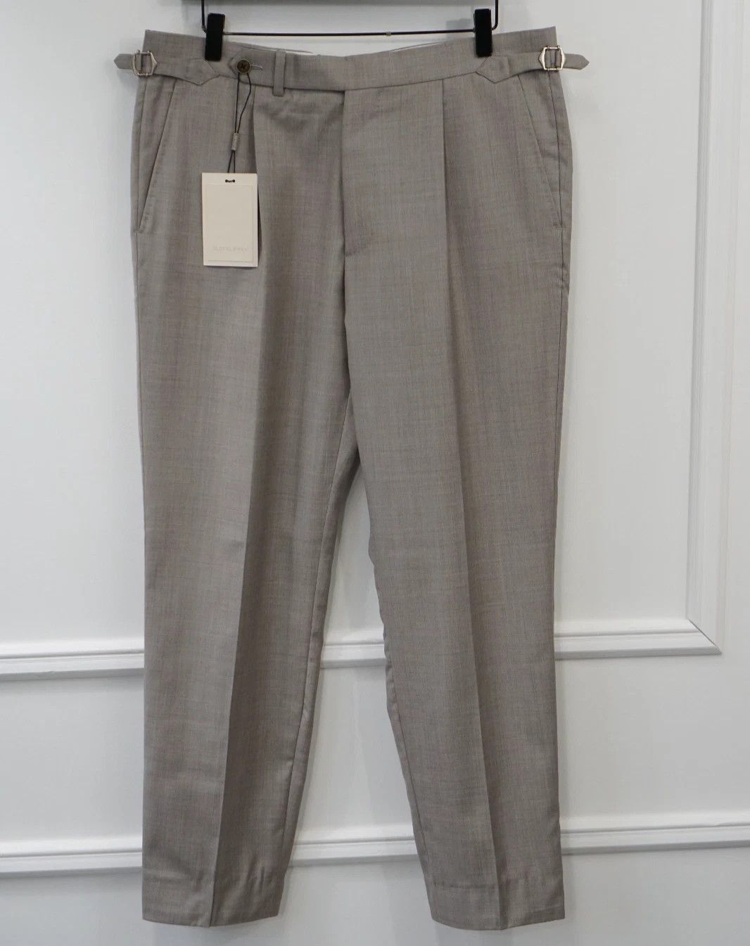 Suitsupply Men Suitsupply Trousers Beige Vigo ZC Wool Size UK/US40 Size 40R - 1 Thumbnail