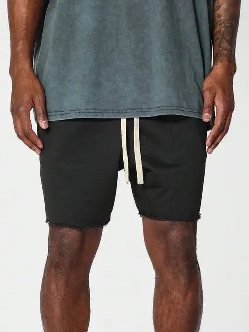 Ripped Edge Raw Y2k Shorts drill