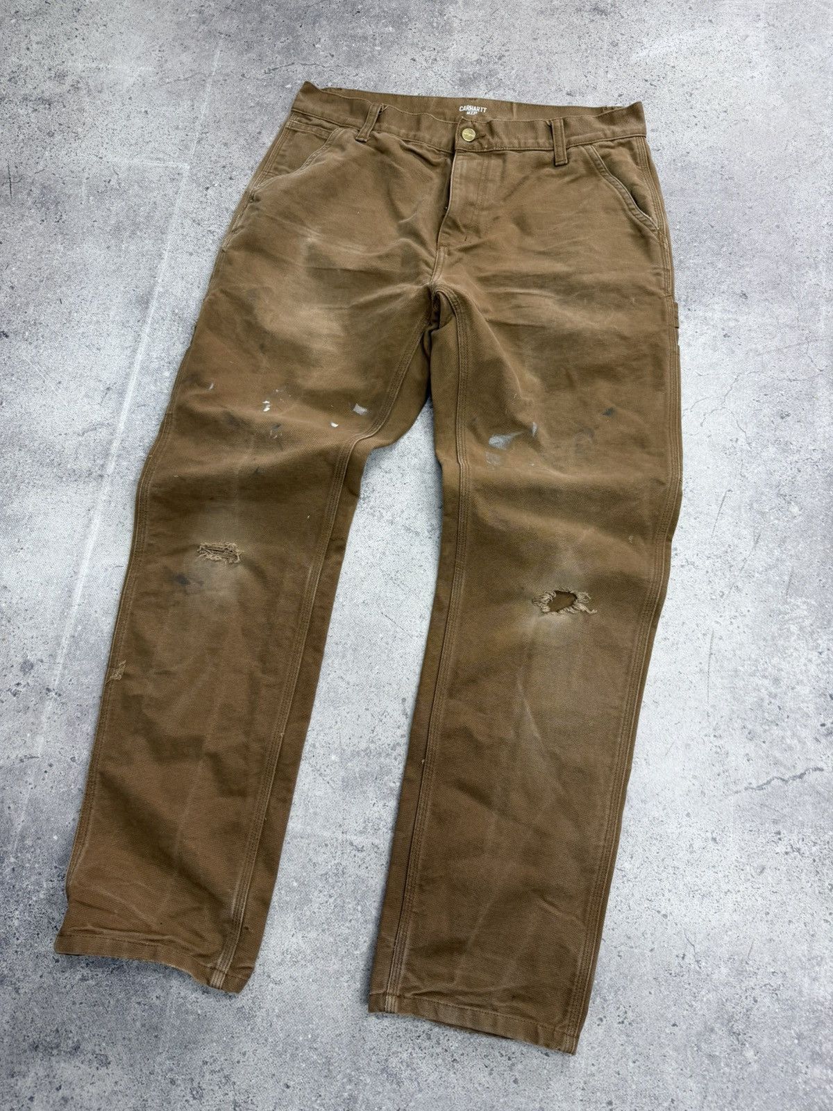 Carhartt Wip Vintage Carhartt Ruck Single Knee Pants Distressed Faded Size US 32 / EU 48 - 6 Thumbnail