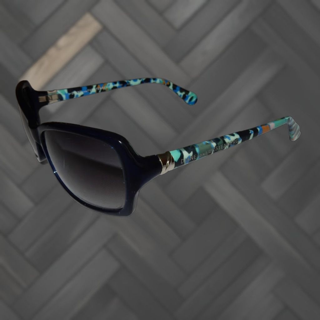 Diane von Furstenberg VINTAGE Diane von Furstenberg DVF Sunglasses Women Blue 57mm 15-130 520S Size ONE SIZE - 1 Thumbnail