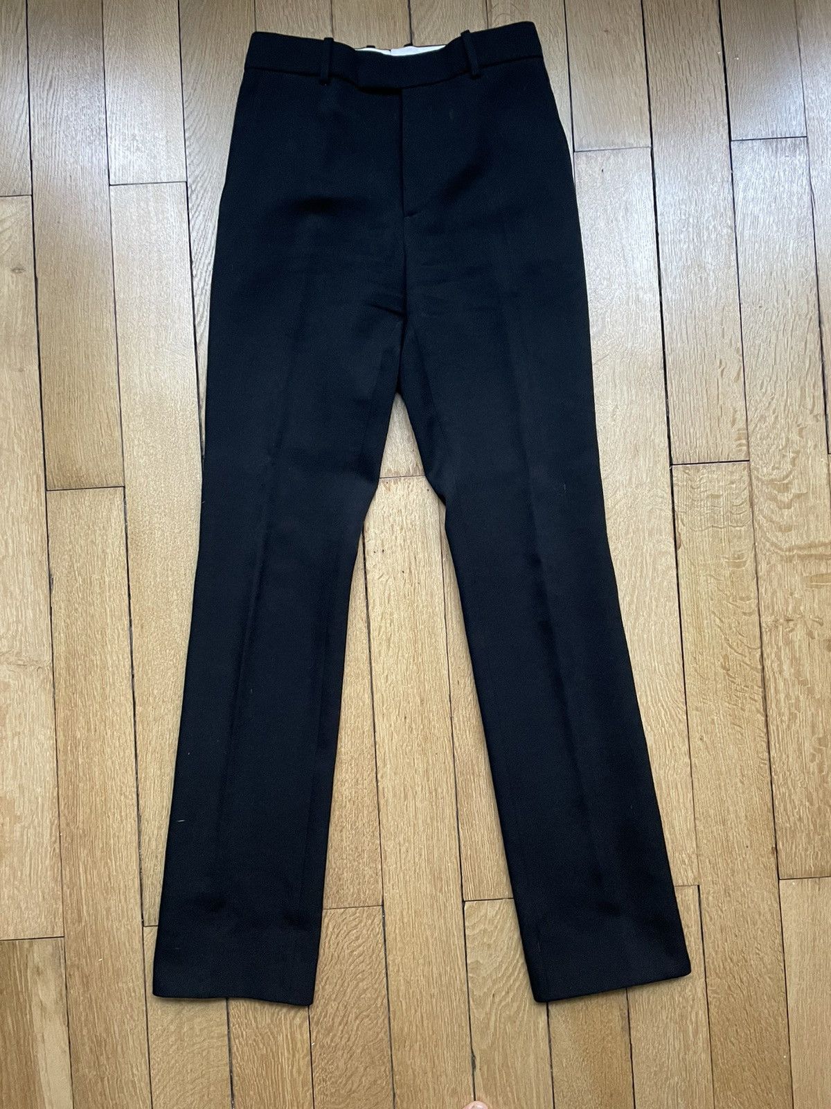 Calvin Klein 205W39NYC × Raf Simons Calvin Klein x Raf Simons Black Side Snaps Wool Trousers Size US 28 / EU 44 - 2 Thumbnail