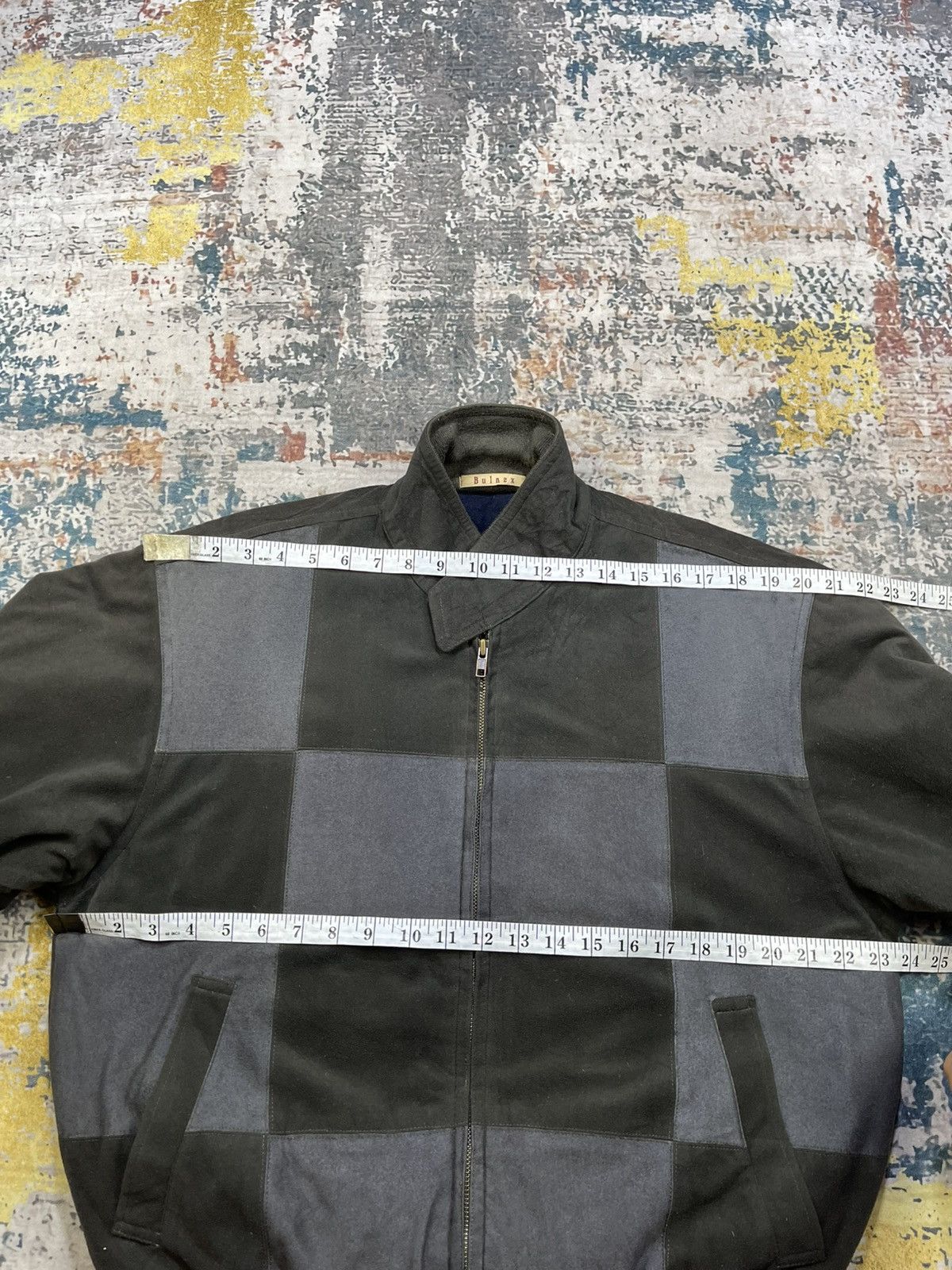 Japanese Brand Vintage Bulnex Checked Patchwork Jacket Size US M / EU 48-50 / 2 - 4 Thumbnail
