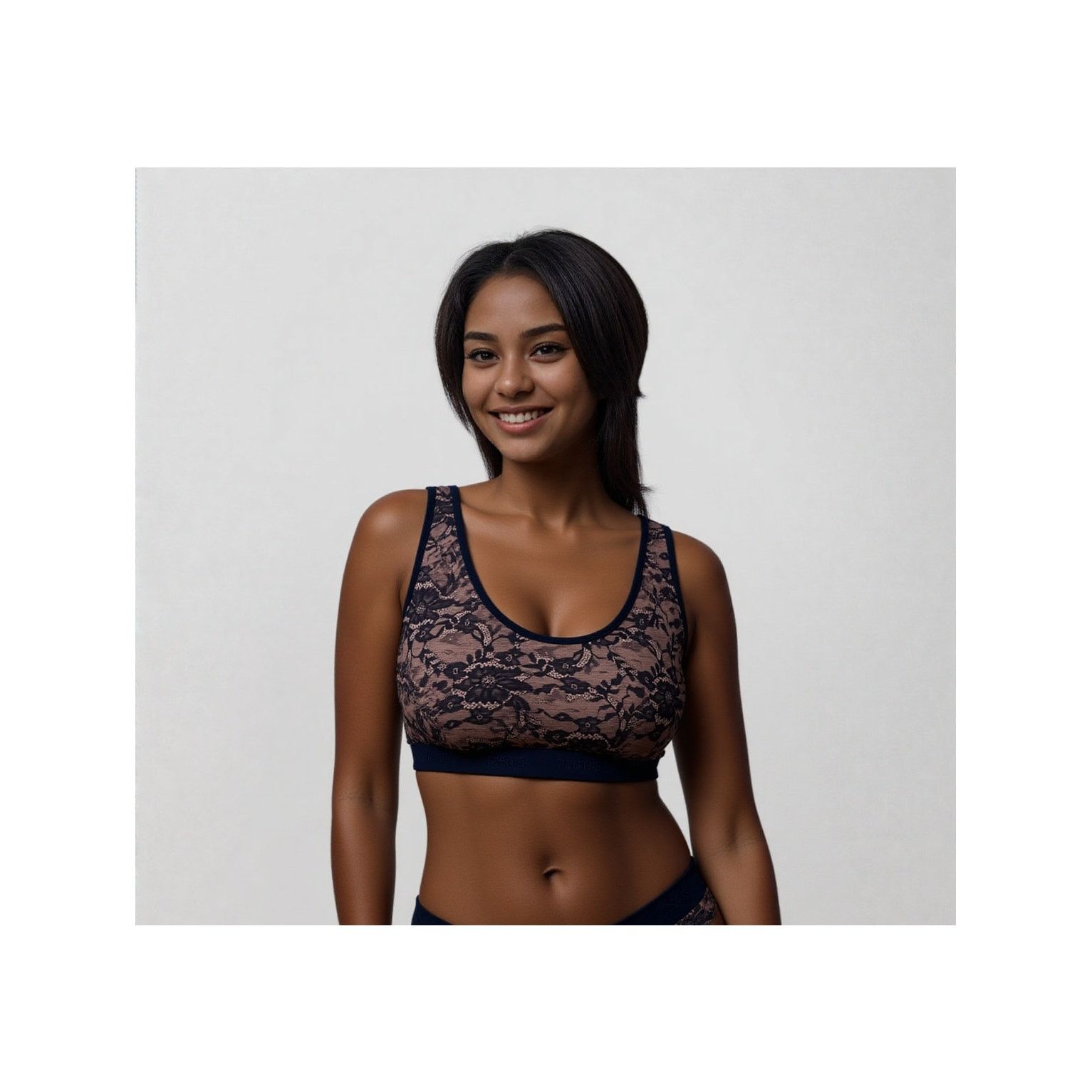 Asos ASOS Lined Bra/ Camisole Black Lace, Size 12- NWOT Size L / US 10 / IT 46 - 1 Thumbnail
