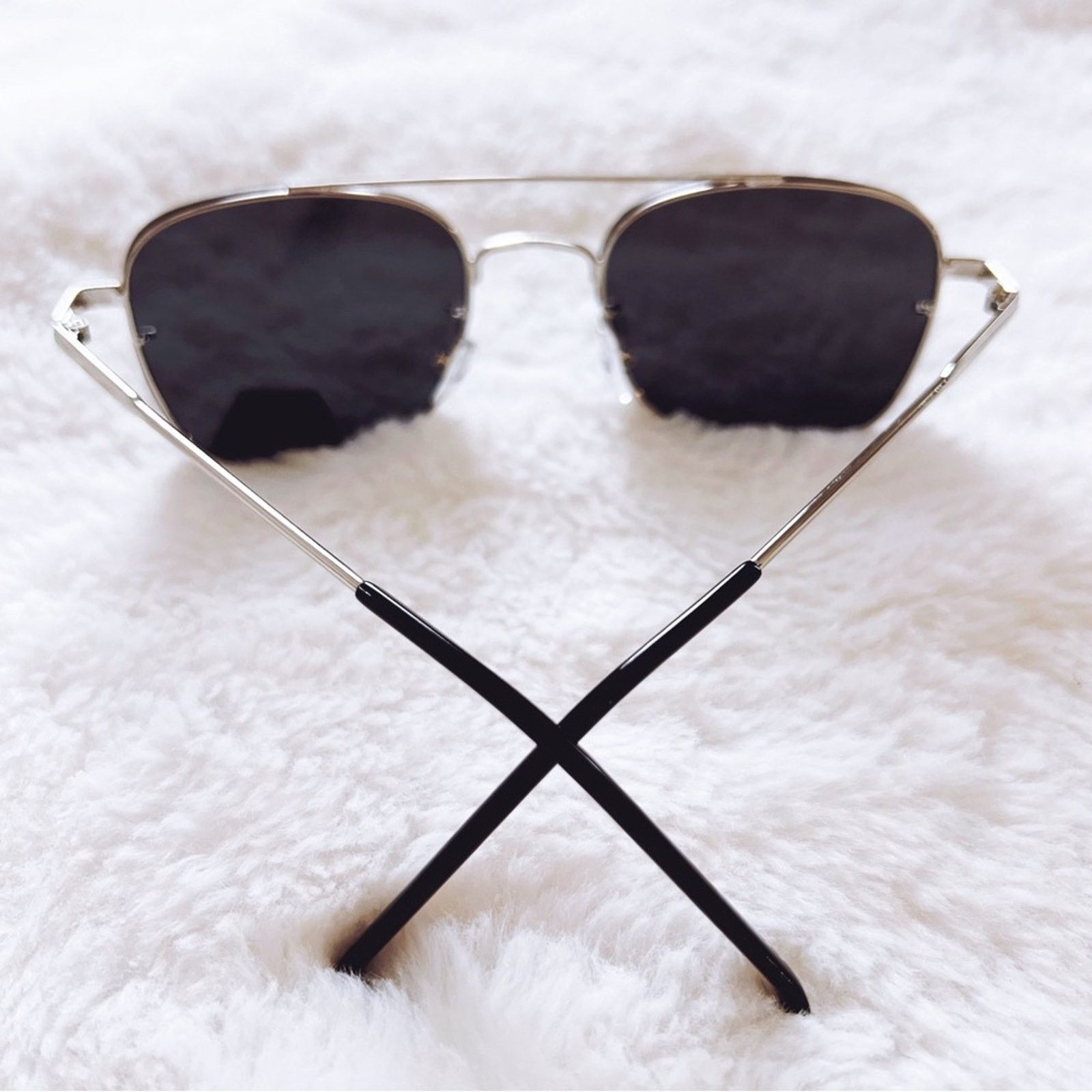 Other Lara Dark Gray&Silver Lenses Polarized Sunglasses Size ONE SIZE - 8 Thumbnail