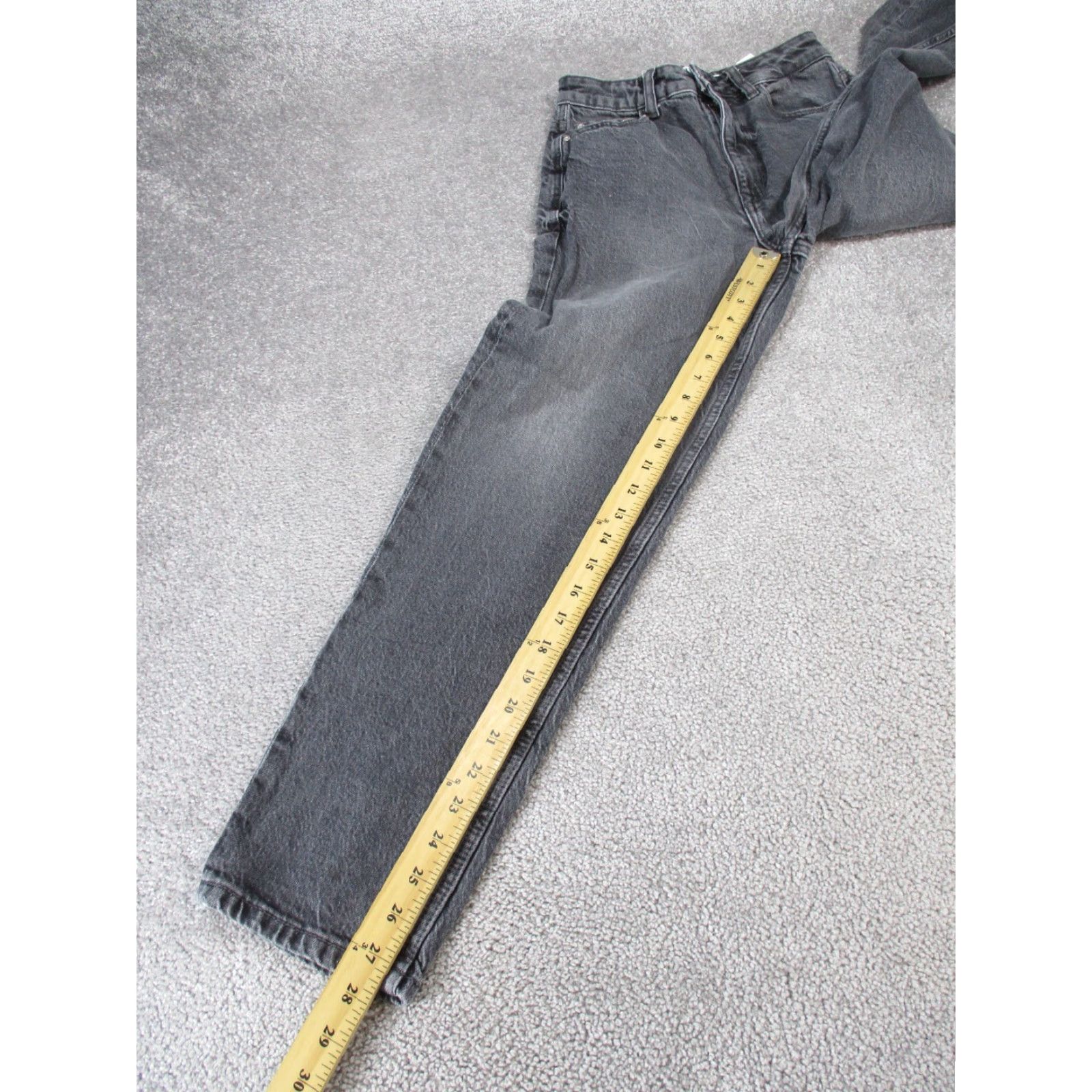 Zara VINTAGE Zara Womens Jeans Tapered Leg 2 Gray Denim High Rise 90s Women's Size 26" / US 2 / IT 38 - 4 Thumbnail