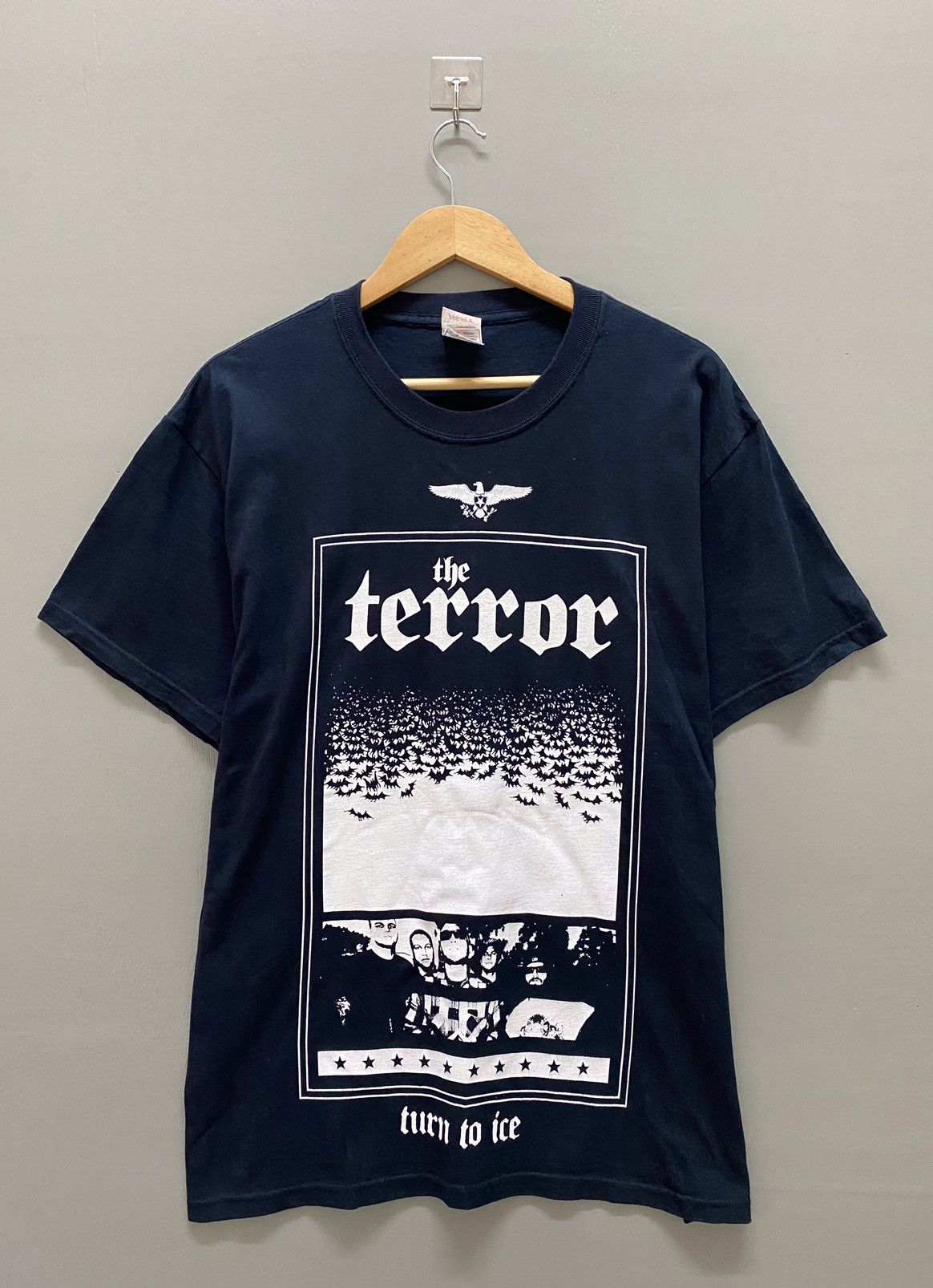 image of Band Tees x Rock Tees Vintage The Terror Turn To Ice Band T-Shirts in Blue, Men's (Size Large)