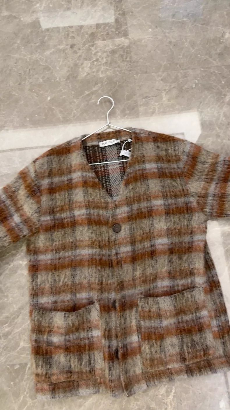 Our Legacy our legacy Classic horsehair plaid cardigan 2505-Nextarrow Size US M / EU 48-50 / 2 - 2 Thumbnail