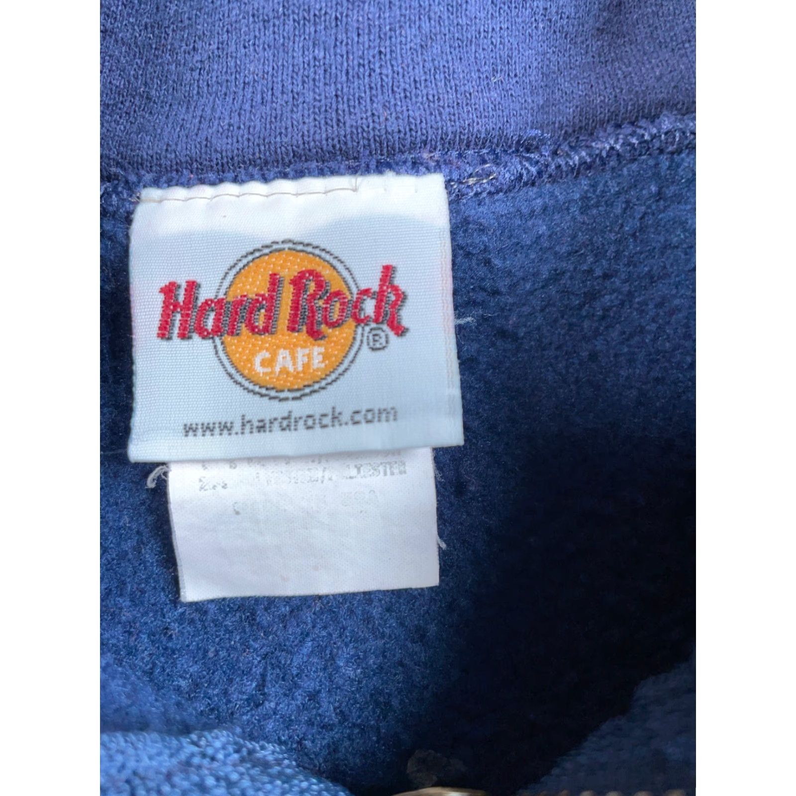 Hard Rock Cafe Hard Rock Cafe Chicago Embroidered 1/4 Zip Sweatshirt Adult XL Dark Blue Size US XL / EU 56 / 4 - 3 Thumbnail