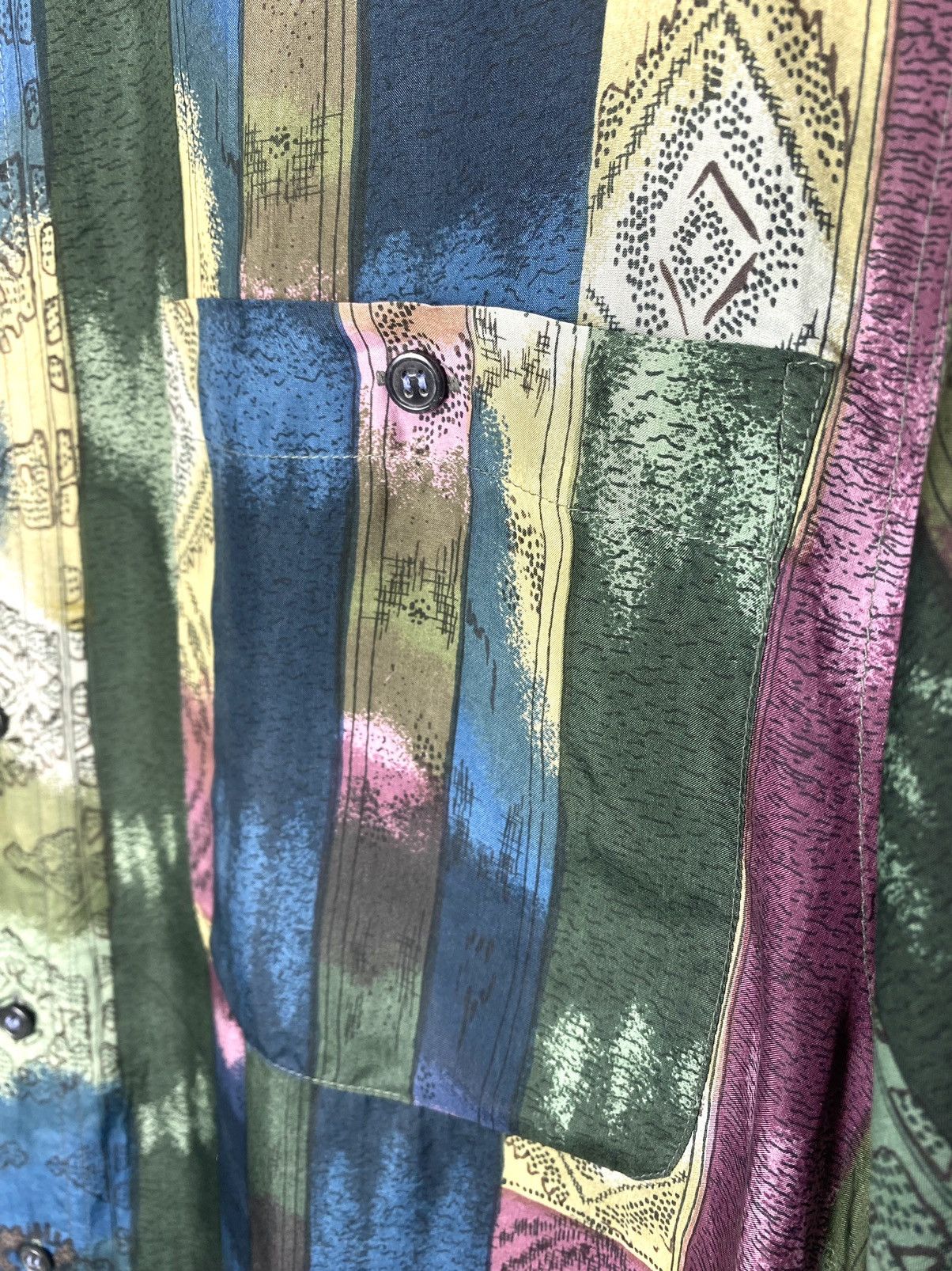SikSilk Vintage 1990’a Silk Shirt Camp Collar Dior Style Size US XL / EU 56 / 4 - 3 Thumbnail