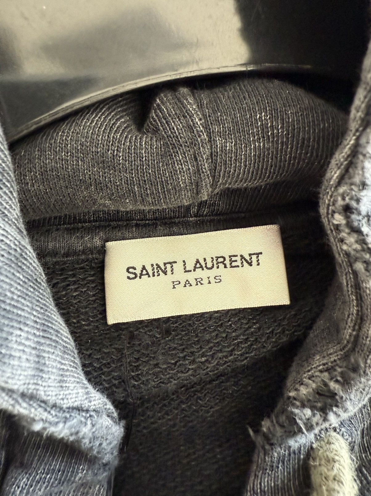 Saint Laurent Paris Saint Laurent Distressed Tie Dye Hoodie Size US S / EU 44-46 / 1 - 10 Thumbnail