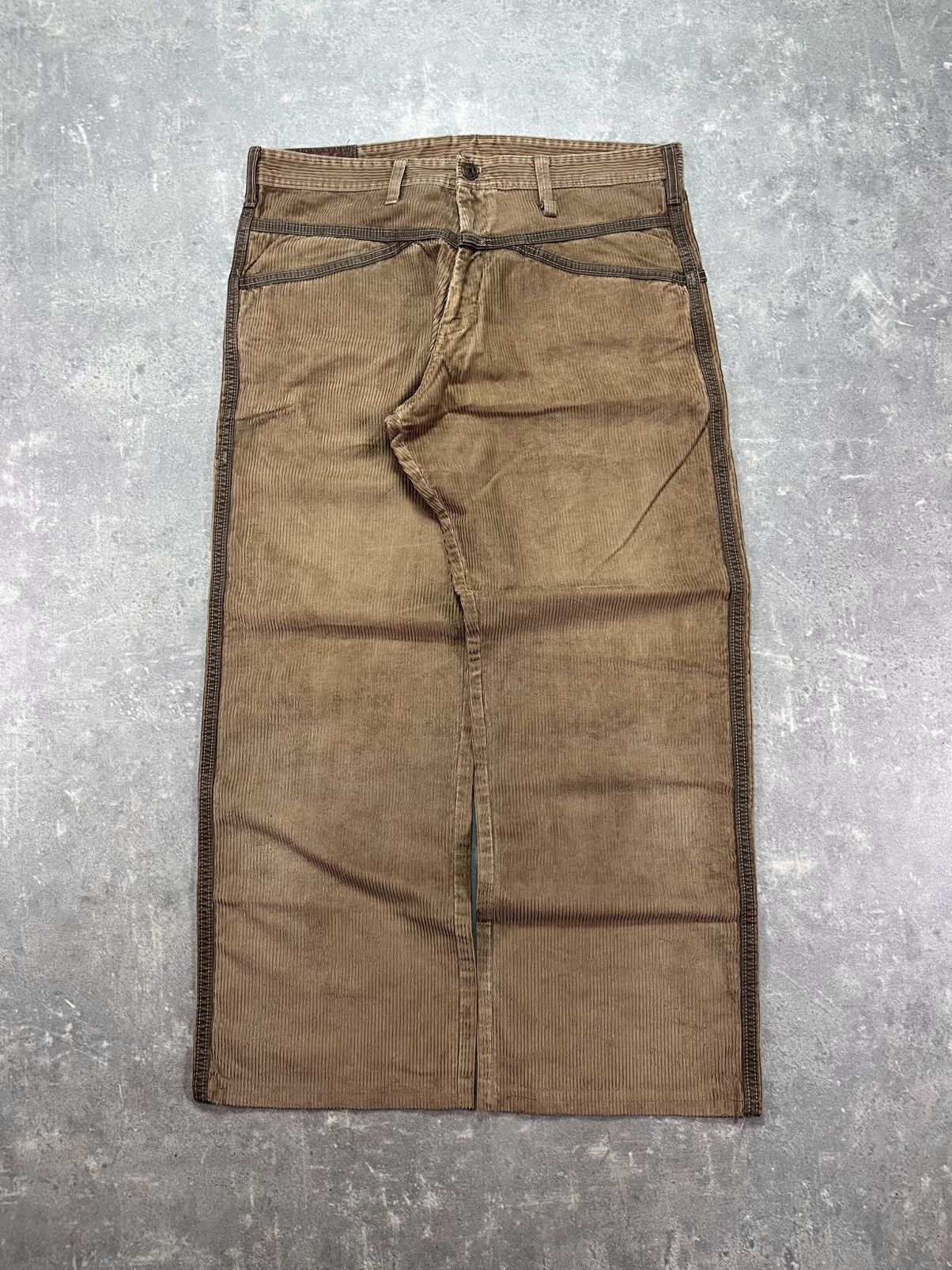 Marithe + Francois Girbaud 00s Marithe Francois Girbaud Corduroy Large Texas Pants 32 Size US 32 / EU 48 - 1 Thumbnail