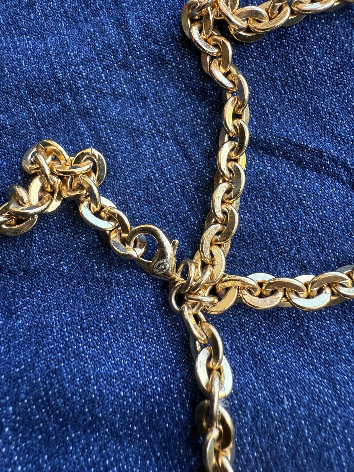 Chanel CHANEL Runway 31 Rue Cambon Door Long Necklace Gold Size ONE SIZE - 7 Thumbnail