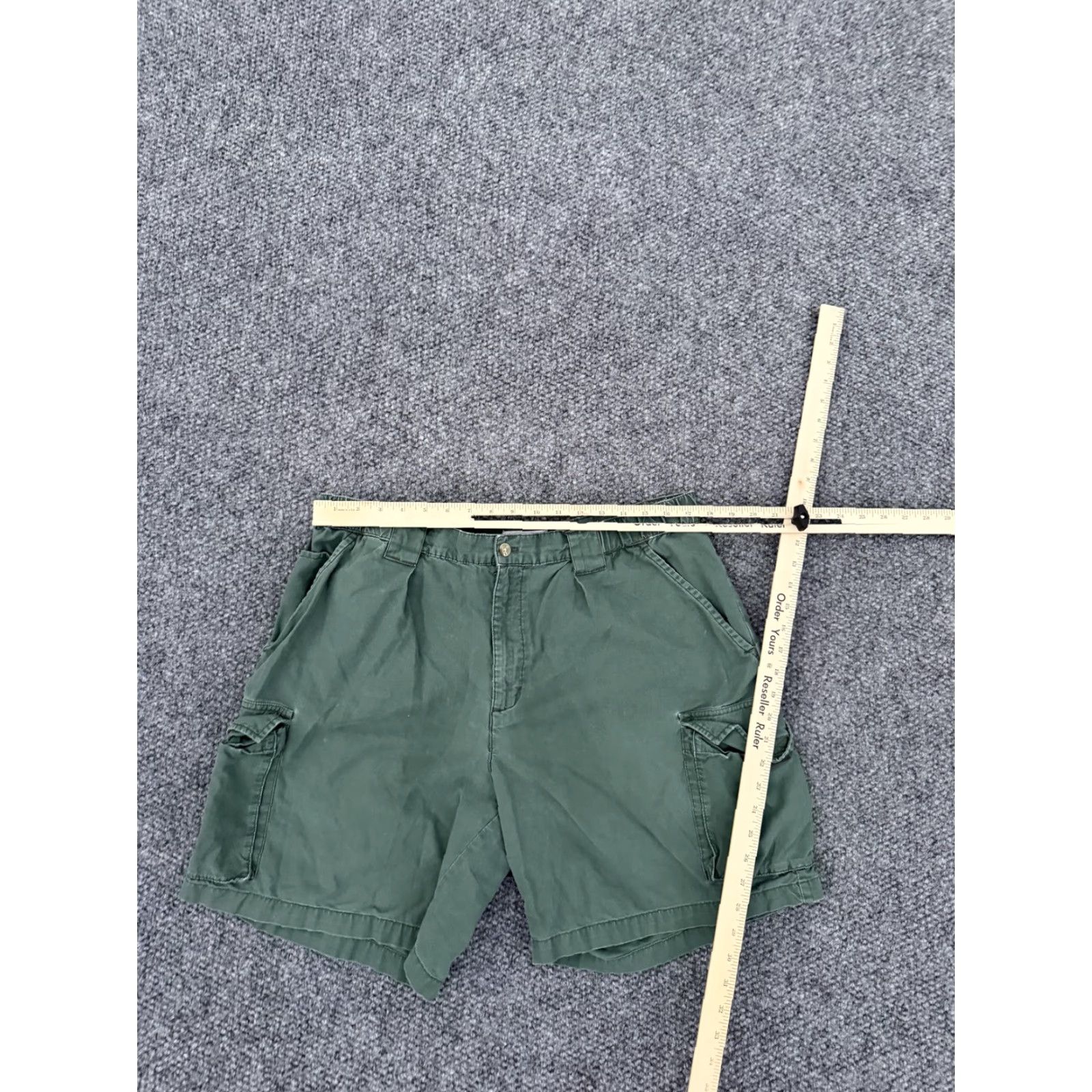 Vintage Columbia Cargo Shorts Mens 38 Green Cotton Elastic Waist Pockets Outdoor Casual (Cargo) Mens Size US 38 / EU 54 - 4 Thumbnail