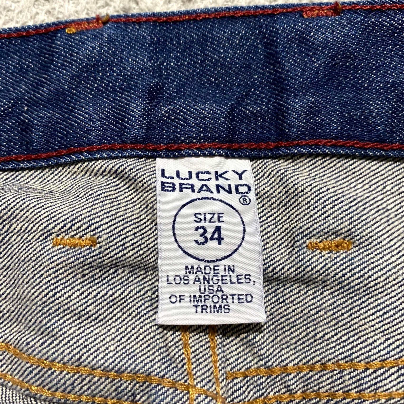 Lucky Brand Lucky Brand Jeans Mens 34 Athletic Straight Mid Rise Medium Wash Blue Cone Denim Size US 34 / EU 50 - 3 Thumbnail