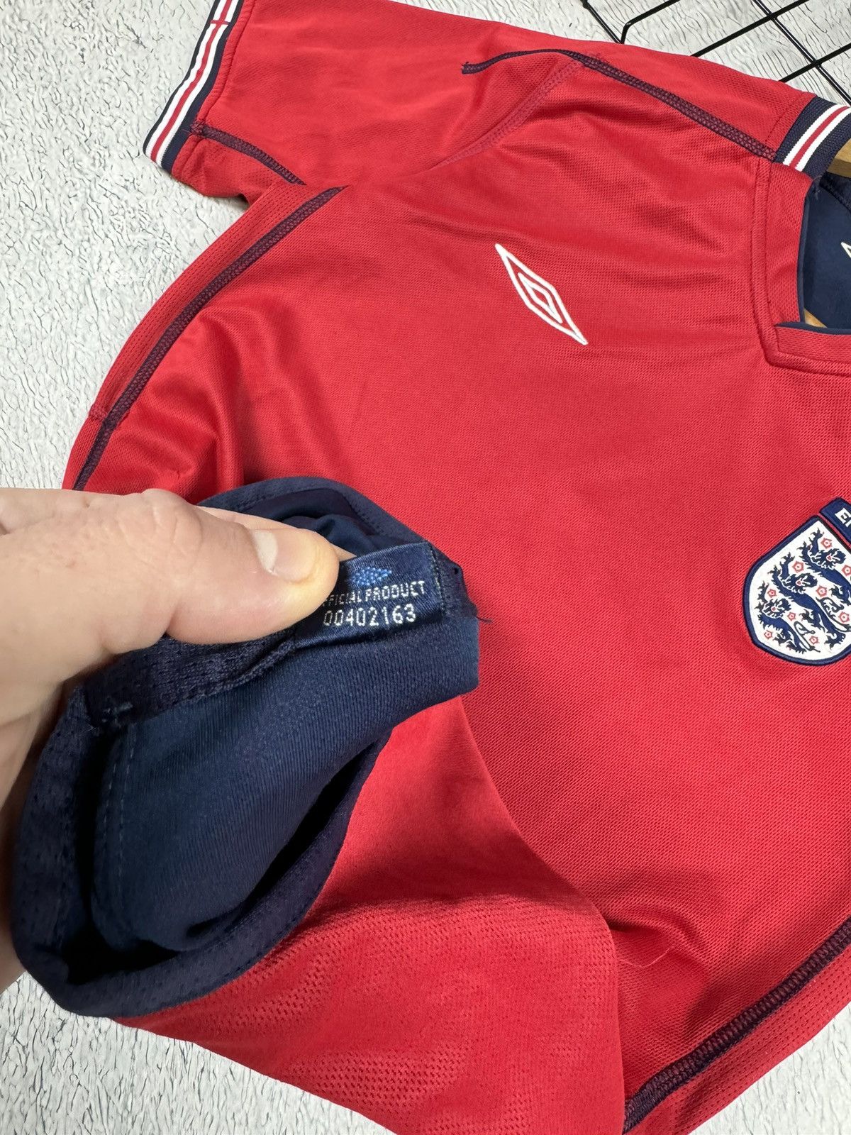 Umbro × Vintage 2002 England National Team Away Umbro Jersey Blokcore M sz Size US M / EU 48-50 / 2 - 8 Thumbnail