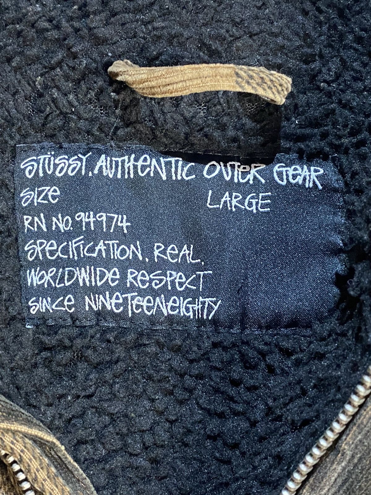 Stussy OG Stussy Double Front Shadow Plaid Sherpa Jacket Size US L / EU 52-54 / 3 - 5 Thumbnail
