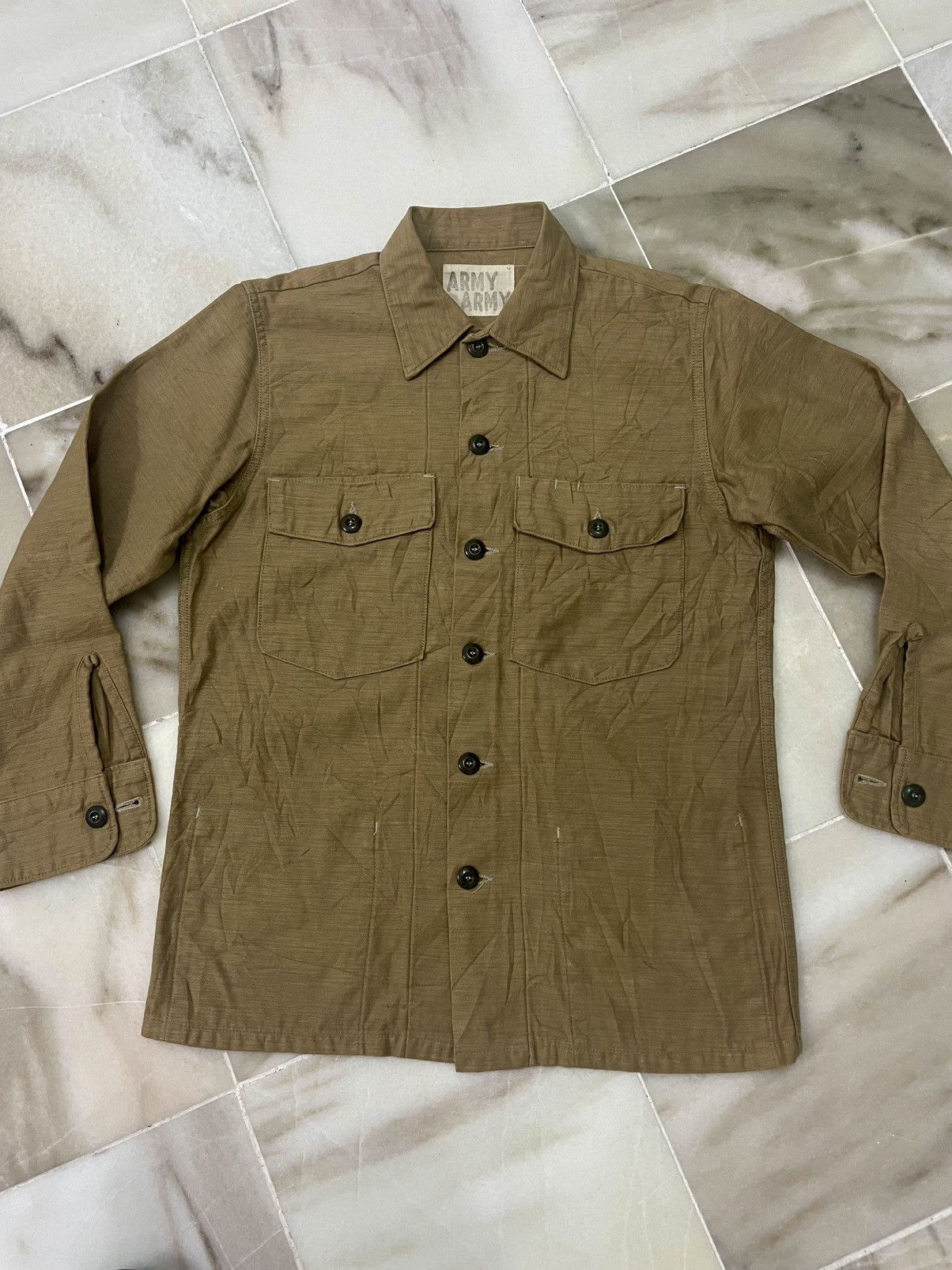 Designer × Japanese Brand × Vintage Vintage Army Japanese Brand Shirt Size US M / EU 48-50 / 2 - 2 Thumbnail