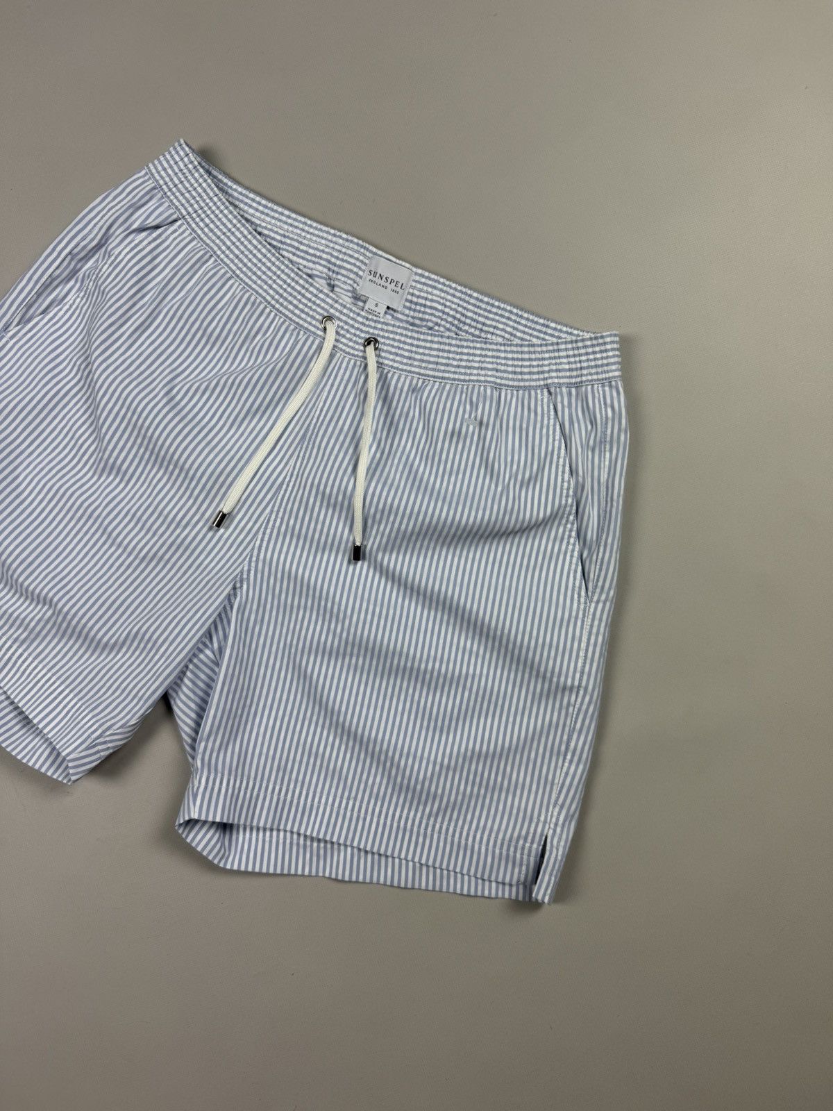 Sunspel Sunspel Men’s Striped Beach Swimming Shorts Size S Size US 30 / EU 46 - 6 Thumbnail
