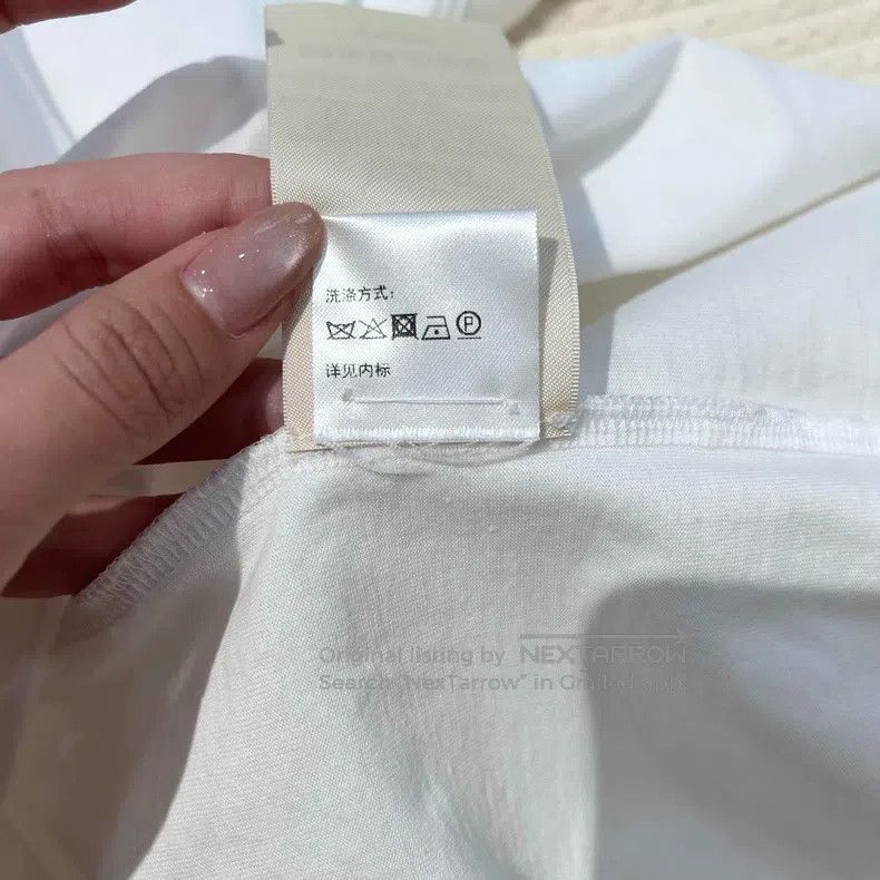Hermes Hermes Round Neck Embroidered Pocket Short Sleeve Dress Size XS / US 0-2 / IT 36-38 - 6 Thumbnail