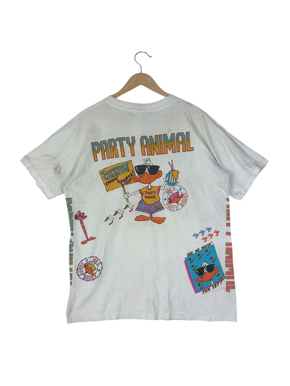 Vintage Vintage 90s Punk Duck Party Animal Bahamas Full print Size US XL / EU 56 / 4 - 2 Thumbnail