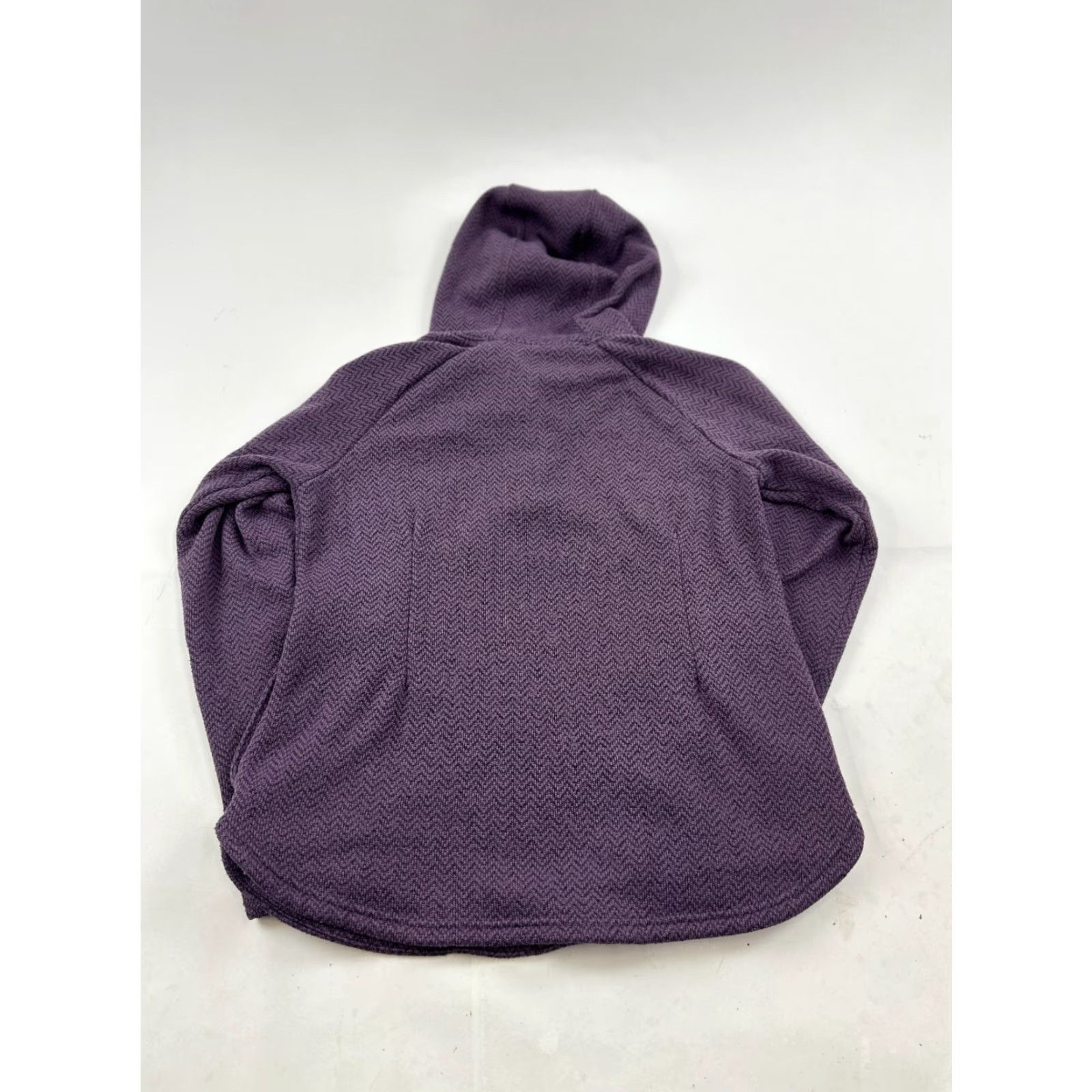 Vintage Columbia Sweater Womens Large Purple Chevron Hooded Long Sleeve Button Front Pullover Casual Outdoor Fall Winter Size L / US 10 / IT 46 - 2 Thumbnail