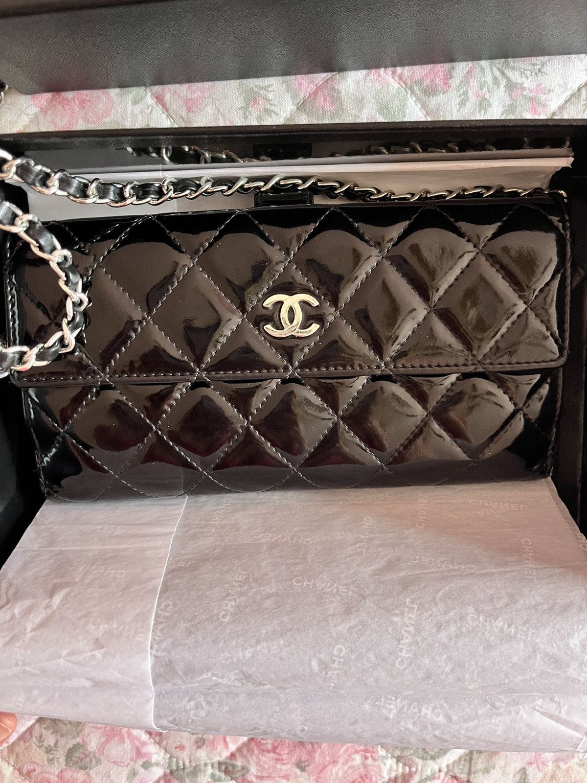 Chanel Patent Leather Wallet on Chain Bag Size ONE SIZE - 7 Thumbnail