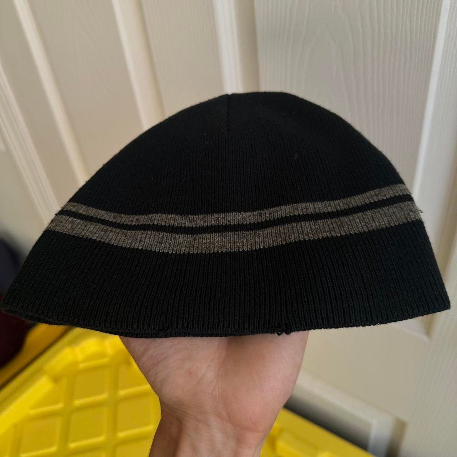 Vintage Vintage Y2K Black Striped Boy Scout Skullcap Beanie Hat Cap Size ONE SIZE - 6 Thumbnail