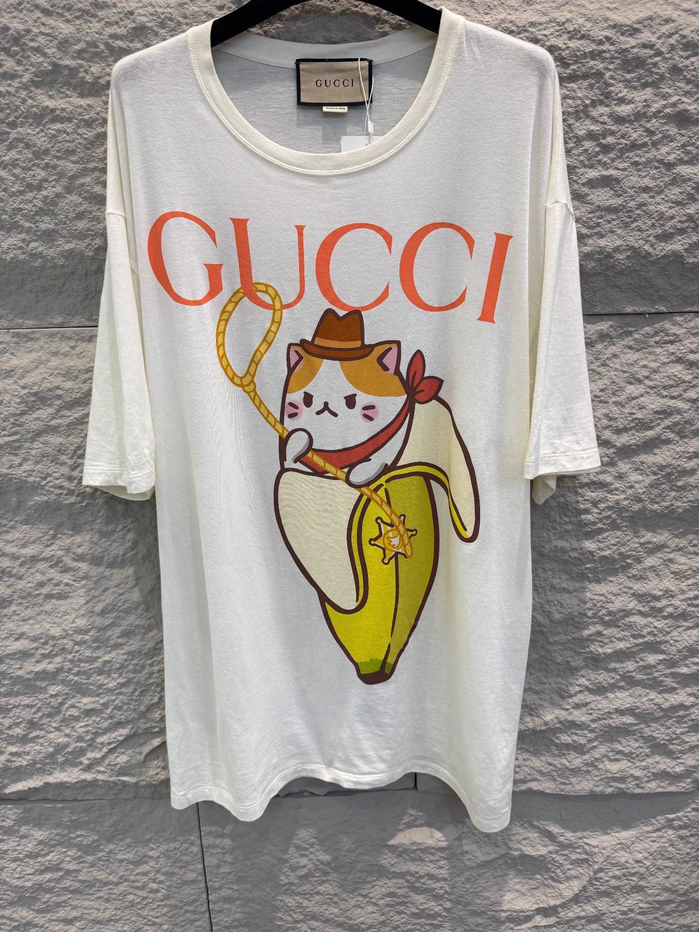 Gucci GUCCI Banana Cat Print SS T-Shirt Size XXL Size XXL / US 16-18 / IT 52-54 - 1 Thumbnail