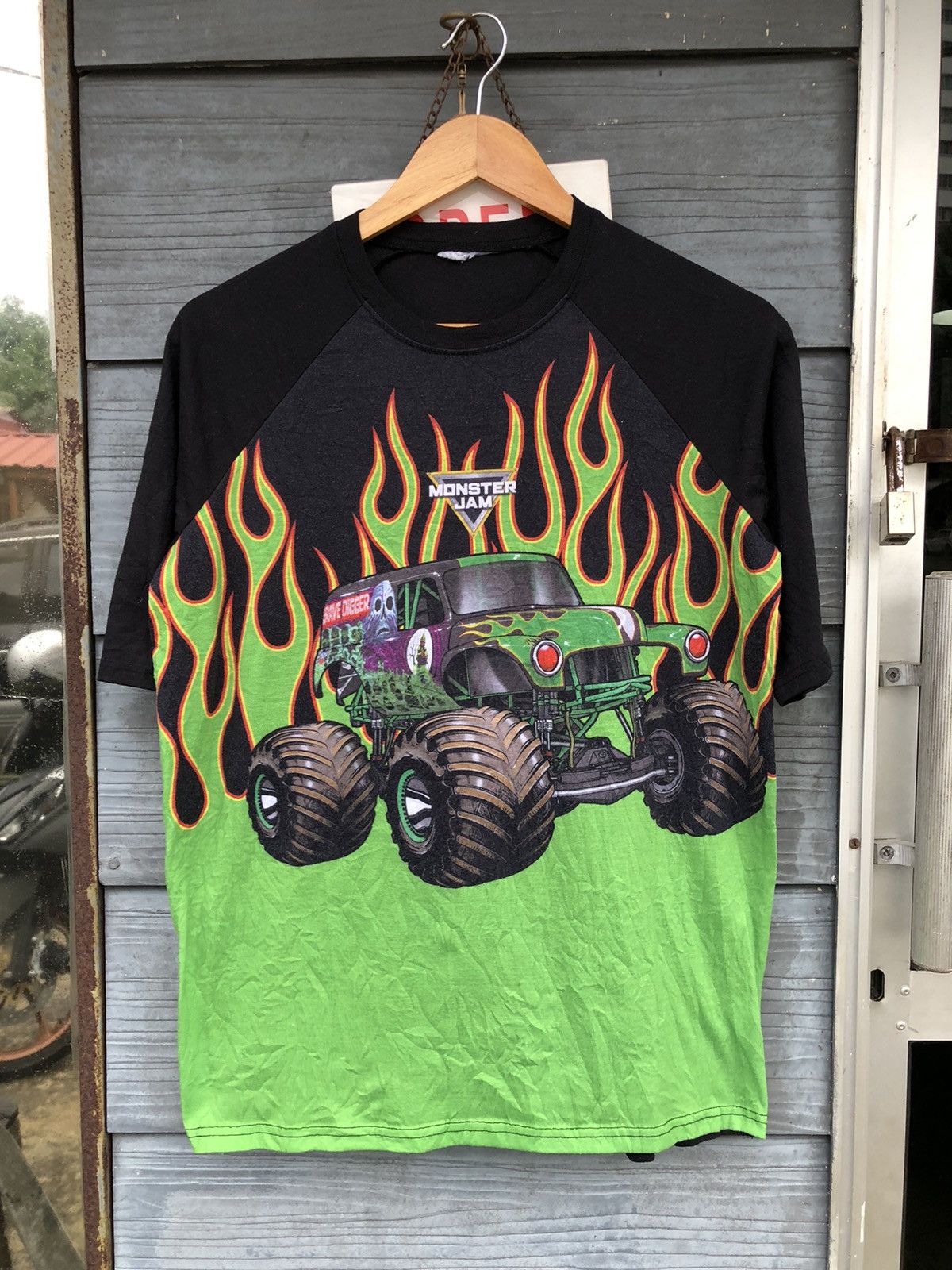 Japanese Brand × Vintage 🔥RARE Vintage Y2K🔥 OVP Flame Monster Jam Tee Size US M / EU 48-50 / 2 - 1 Thumbnail