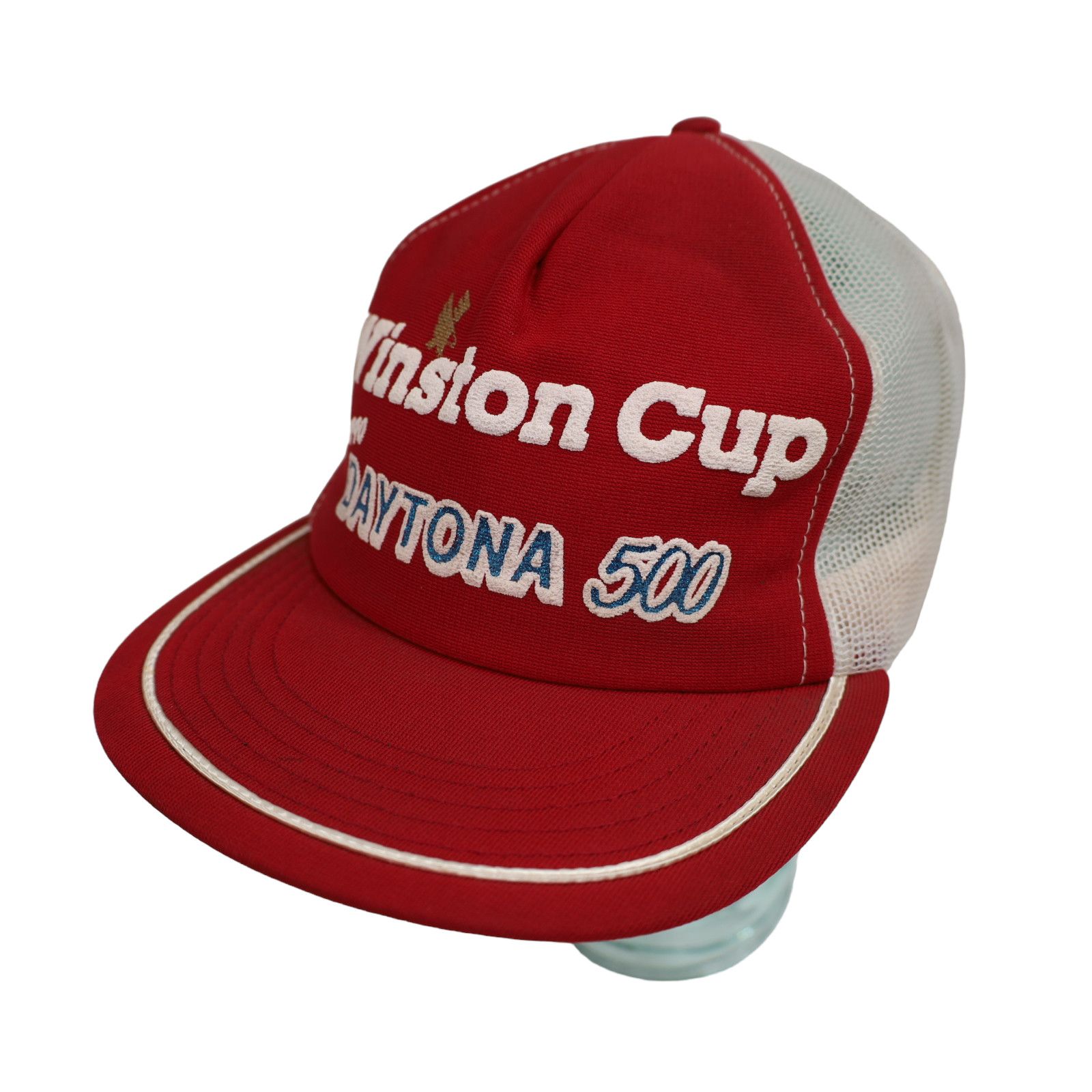 Vintage Vintage 1990 Winston Cup Dayton 500 Mesh Trucker Hat Size ONE SIZE - 1 Thumbnail