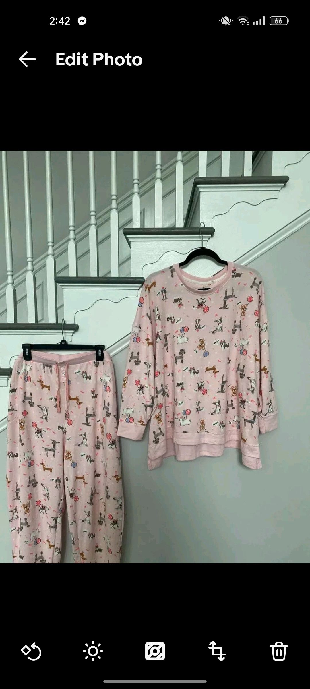 Other Cuddl Duds Sweater Knit 3/4 Sleeve Pajama Size 38" / US 16 / IT 52 - 3 Thumbnail