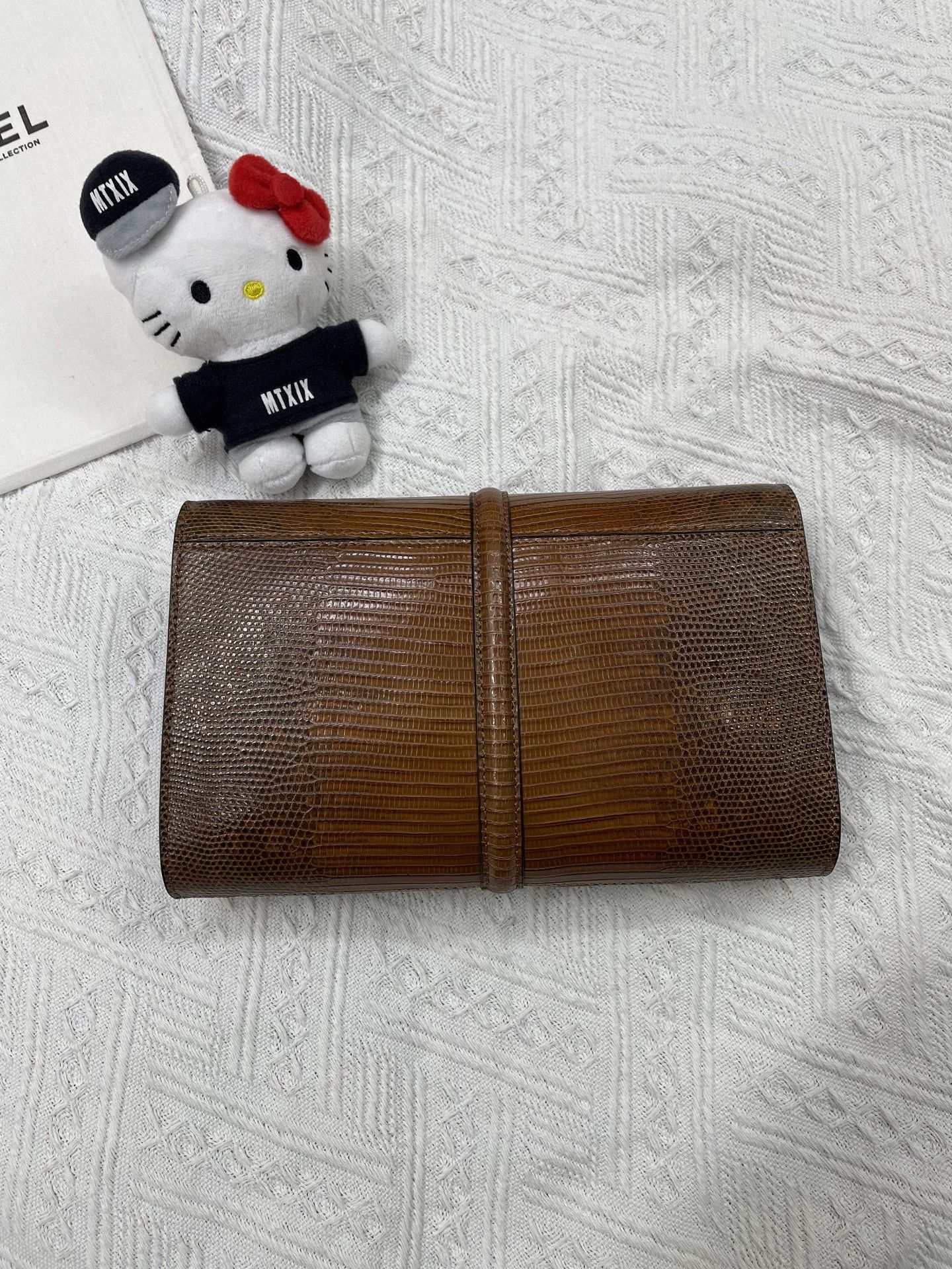 Celine Celine Caramel Lizard Clutch Size ONE SIZE - 2 Thumbnail