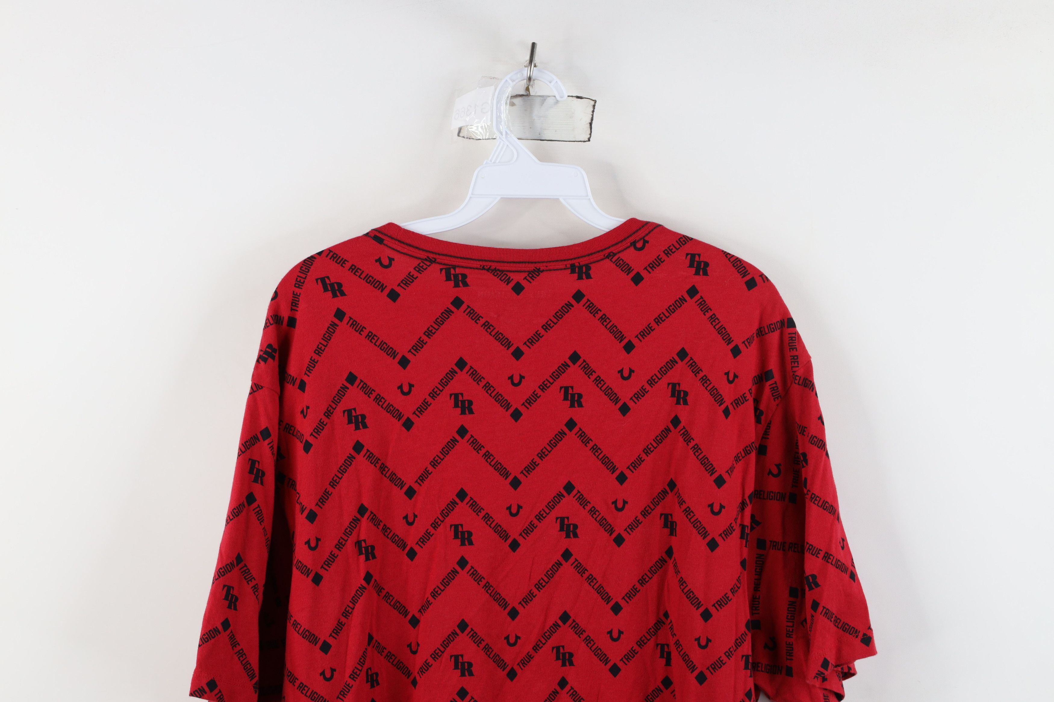 True Religion True Religion All Over Print Short Sleeve T-Shirt Red Size US XL / EU 56 / 4 - 11 Thumbnail