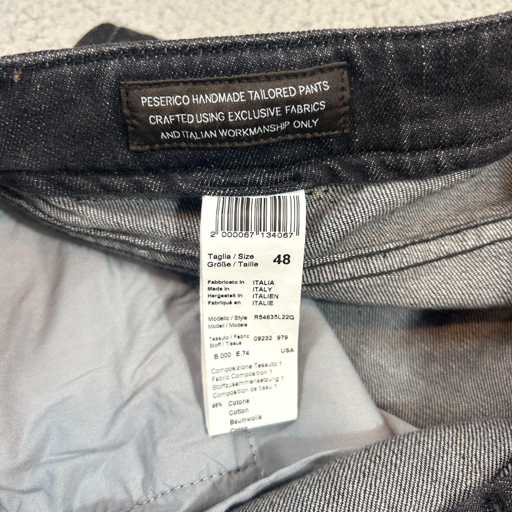 Peserico Peserico Jeans Black Denim Mens Size 33 x 33 Straight Fit Selvedge Vintage No Size US 33 - 3 Thumbnail