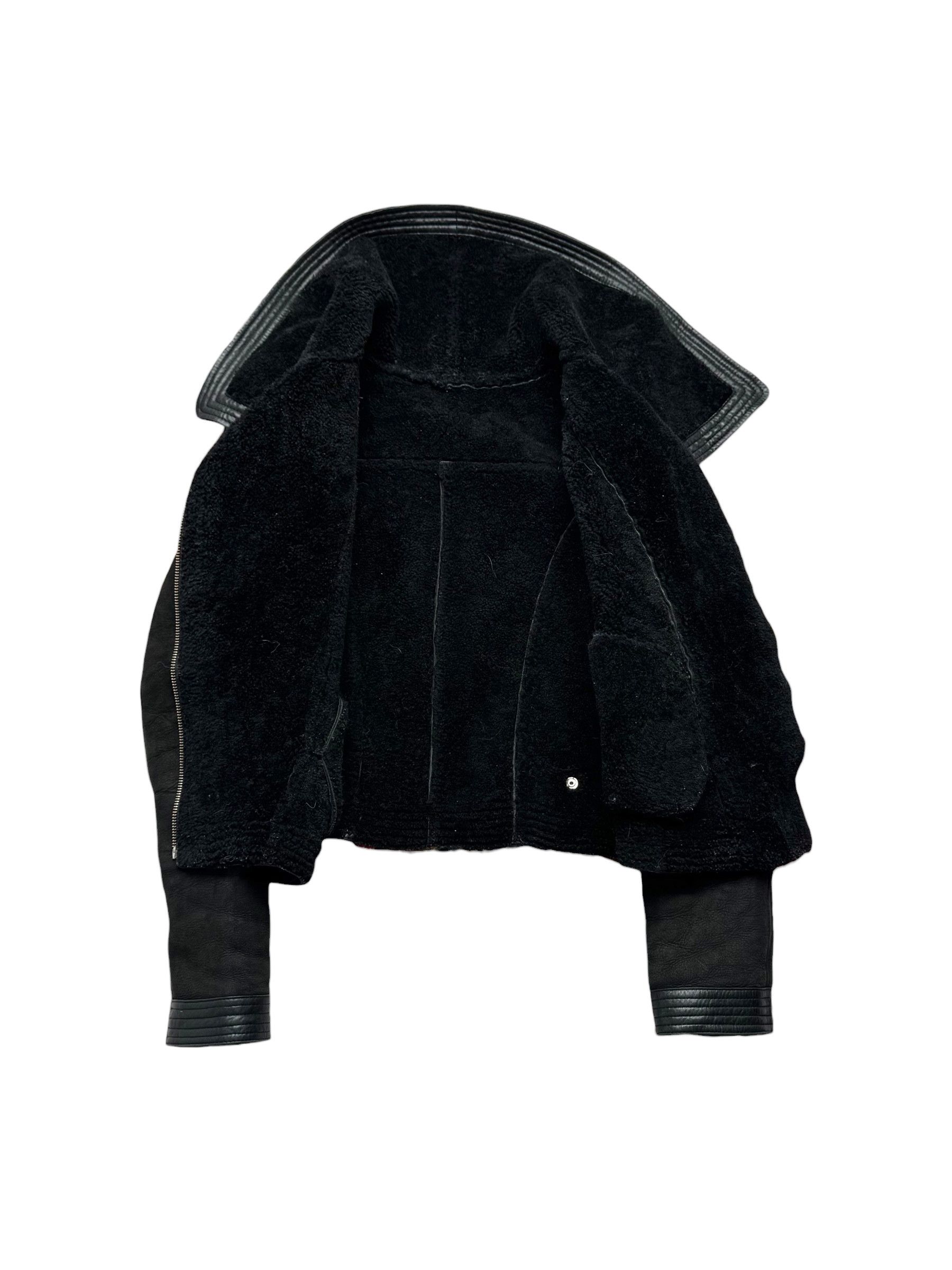 Vintage Y2K Real Sheepskin Cropped Jacket(V412) Size S / US 4 / IT 40 - 5 Thumbnail