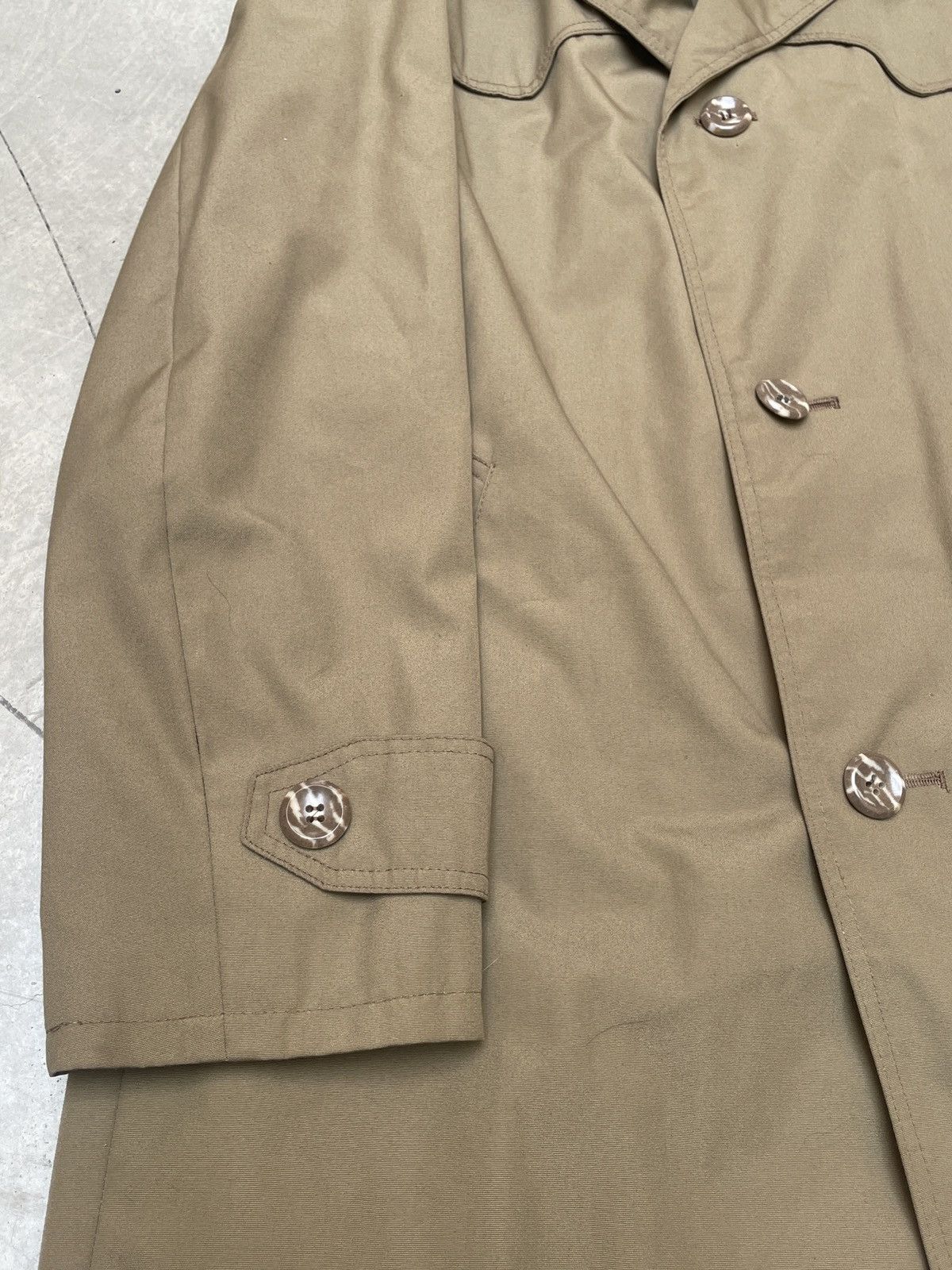 Vintage Vintage ODETA Trench Coat 60s 70s Belted Khaki Size US L / EU 52-54 / 3 - 4 Thumbnail