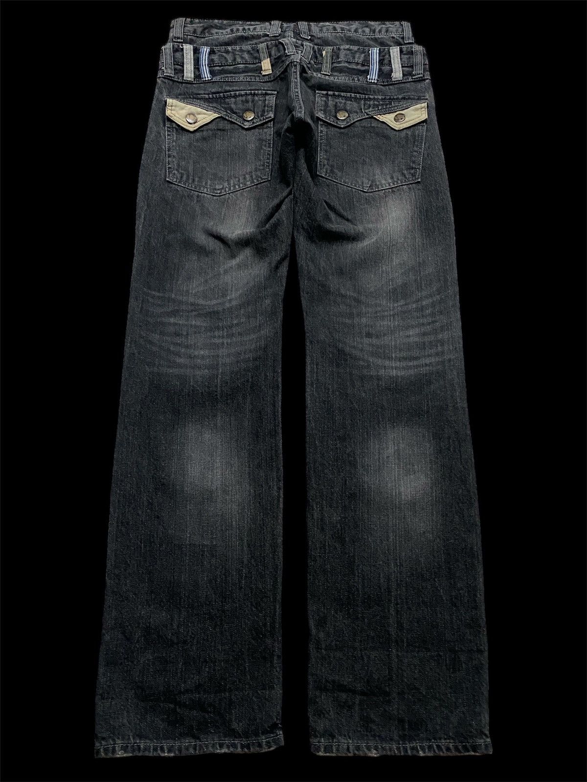 Hysteric Glamour Dominate Handcrafted Jeans Double Waist Stone Washed Style Size US 30 / EU 46 - 2 Thumbnail
