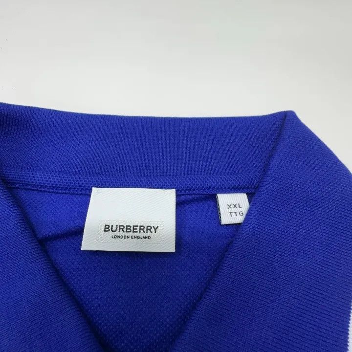 Burberry Burberry Burberry Cotton Blue Short Sleeve Polo Shirt-2507 Size US XXL / EU 58 / 5 - 4 Thumbnail