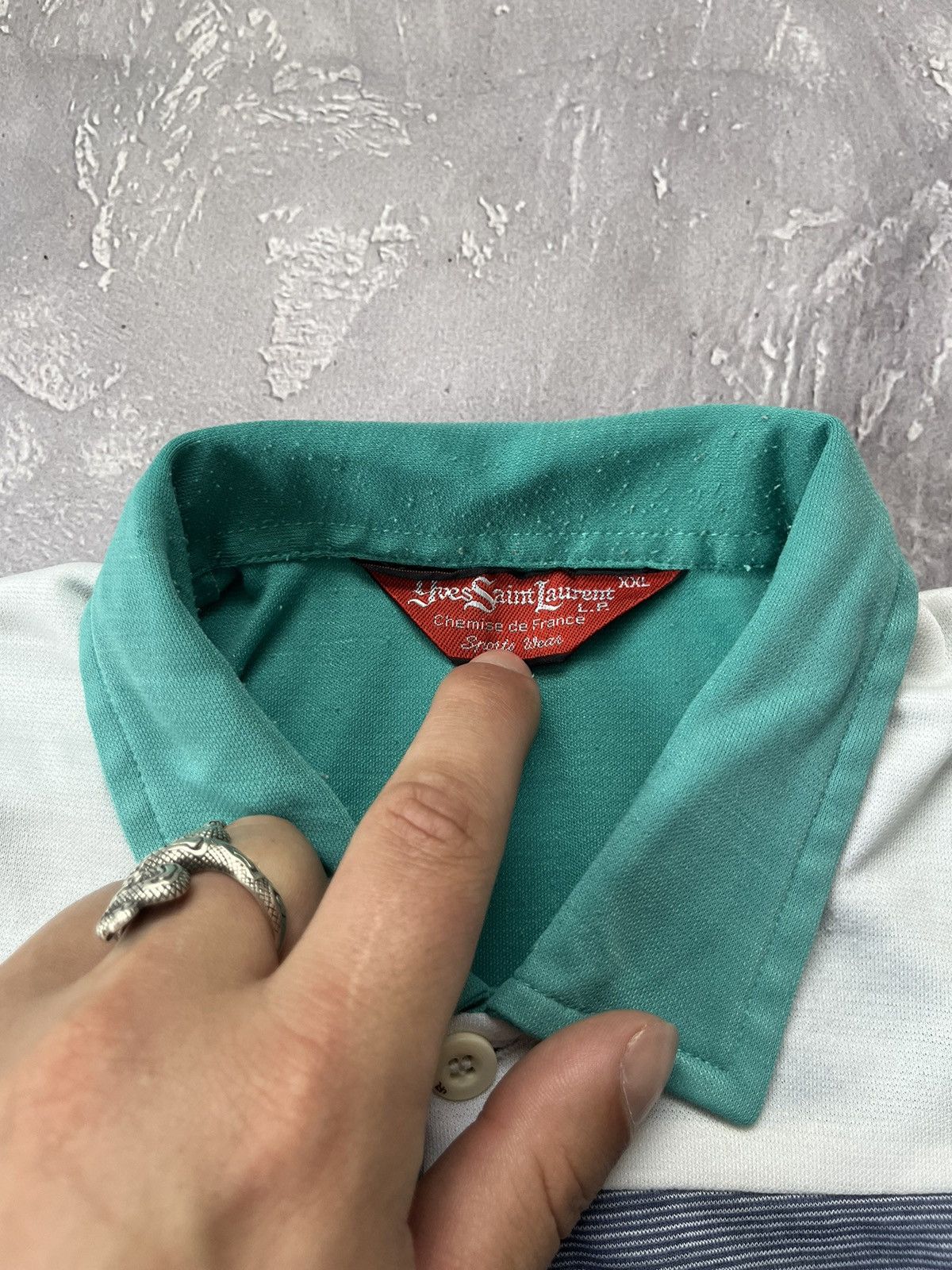 Yves Saint Laurent 80s Vintage Yves Saint Laurent YSL Sportswear Polo Shirt Size US L / EU 52-54 / 3 - 8 Thumbnail