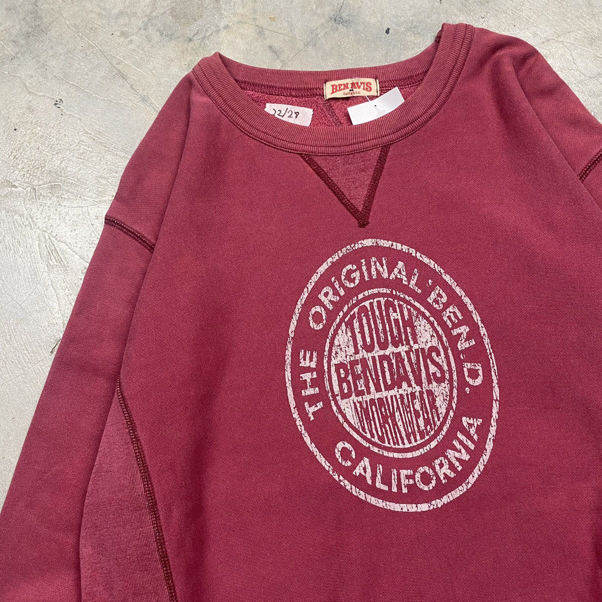 Ben Davis × Vintage OG Grail Late 80s Ben Davis Double V Crewneck Size US M / EU 48-50 / 2 - 2 Thumbnail